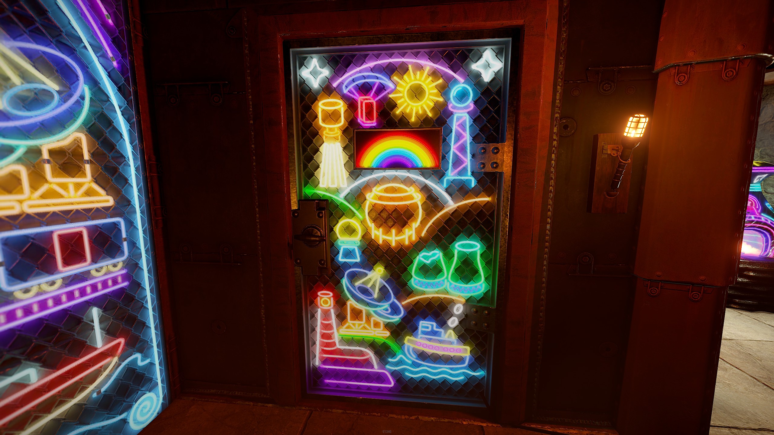 Neon Vibes Armored Door thumbnail 3