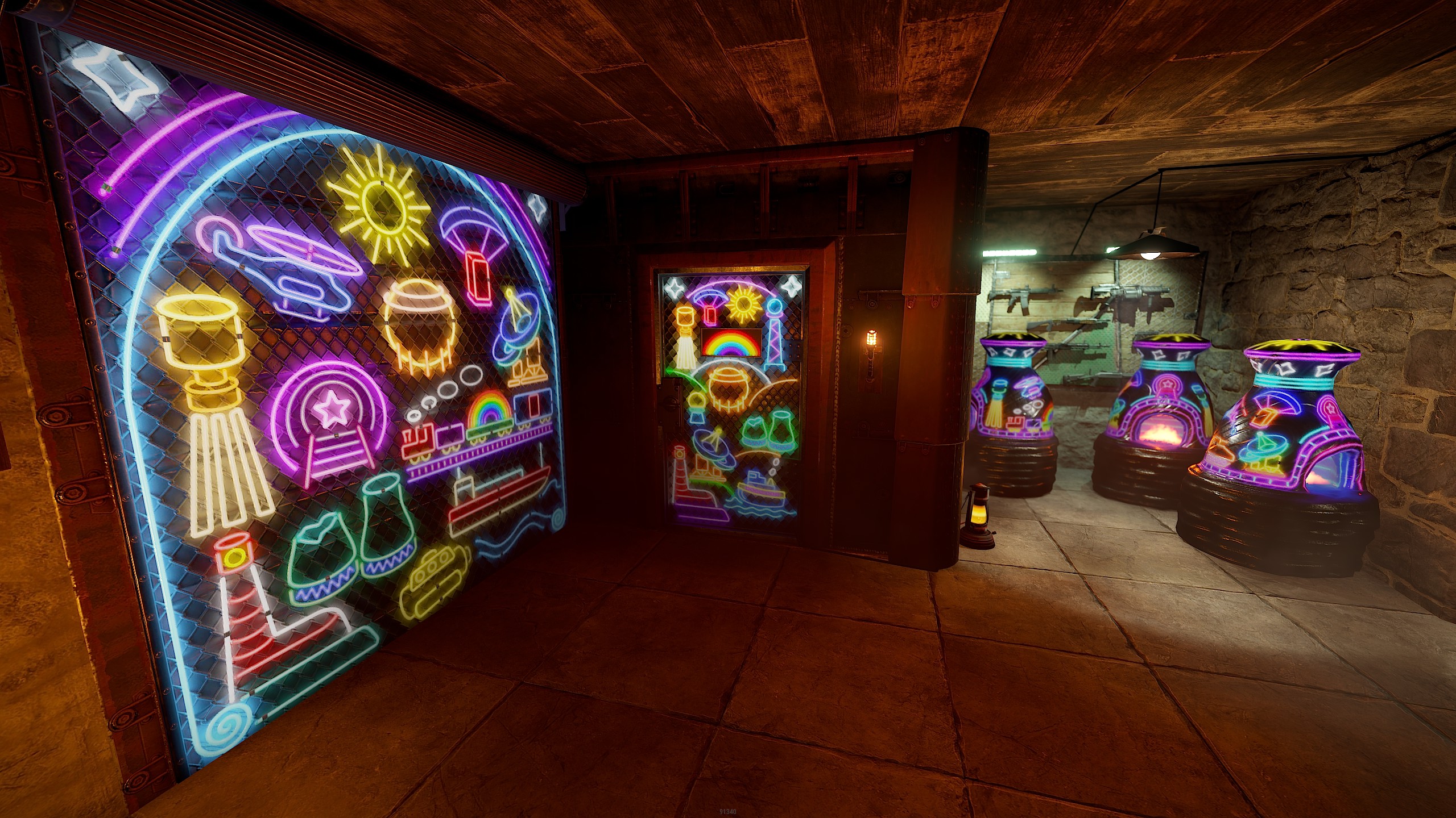 Neon Vibes Armored Door thumbnail 4