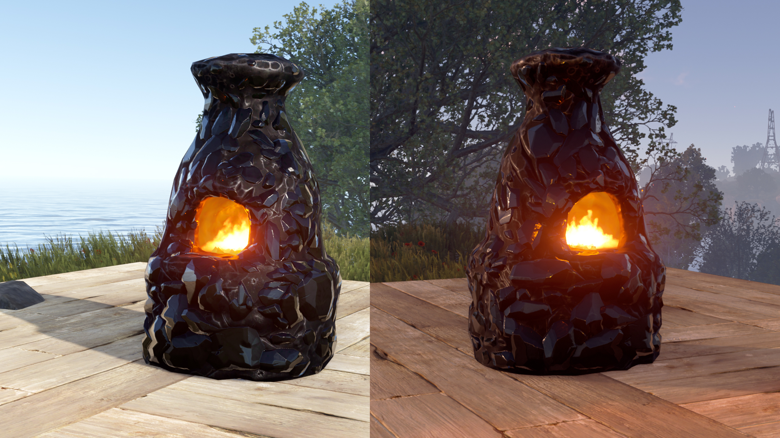 Polished Obsidian Furnace thumbnail 2