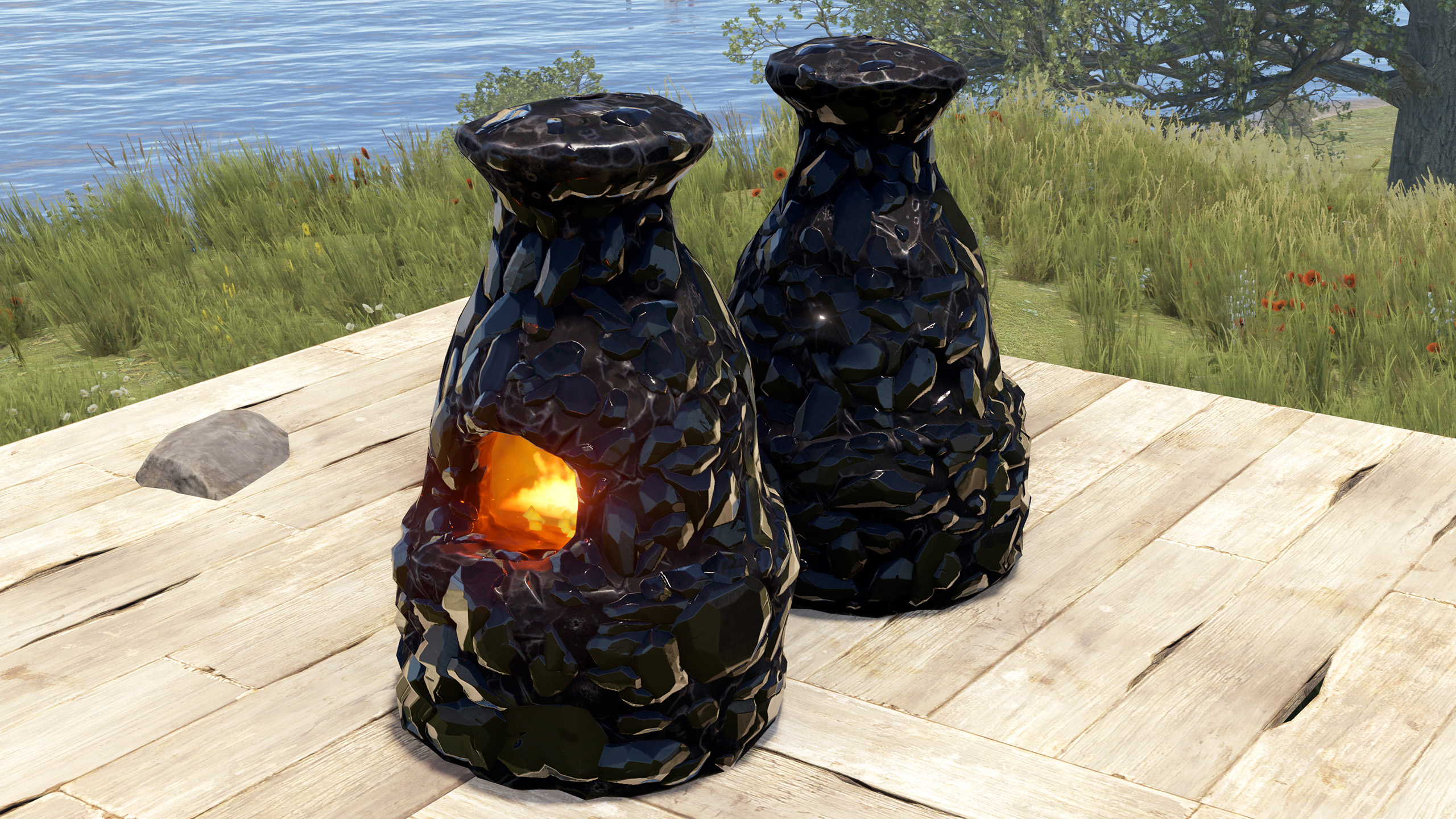 Polished Obsidian Furnace thumbnail 3