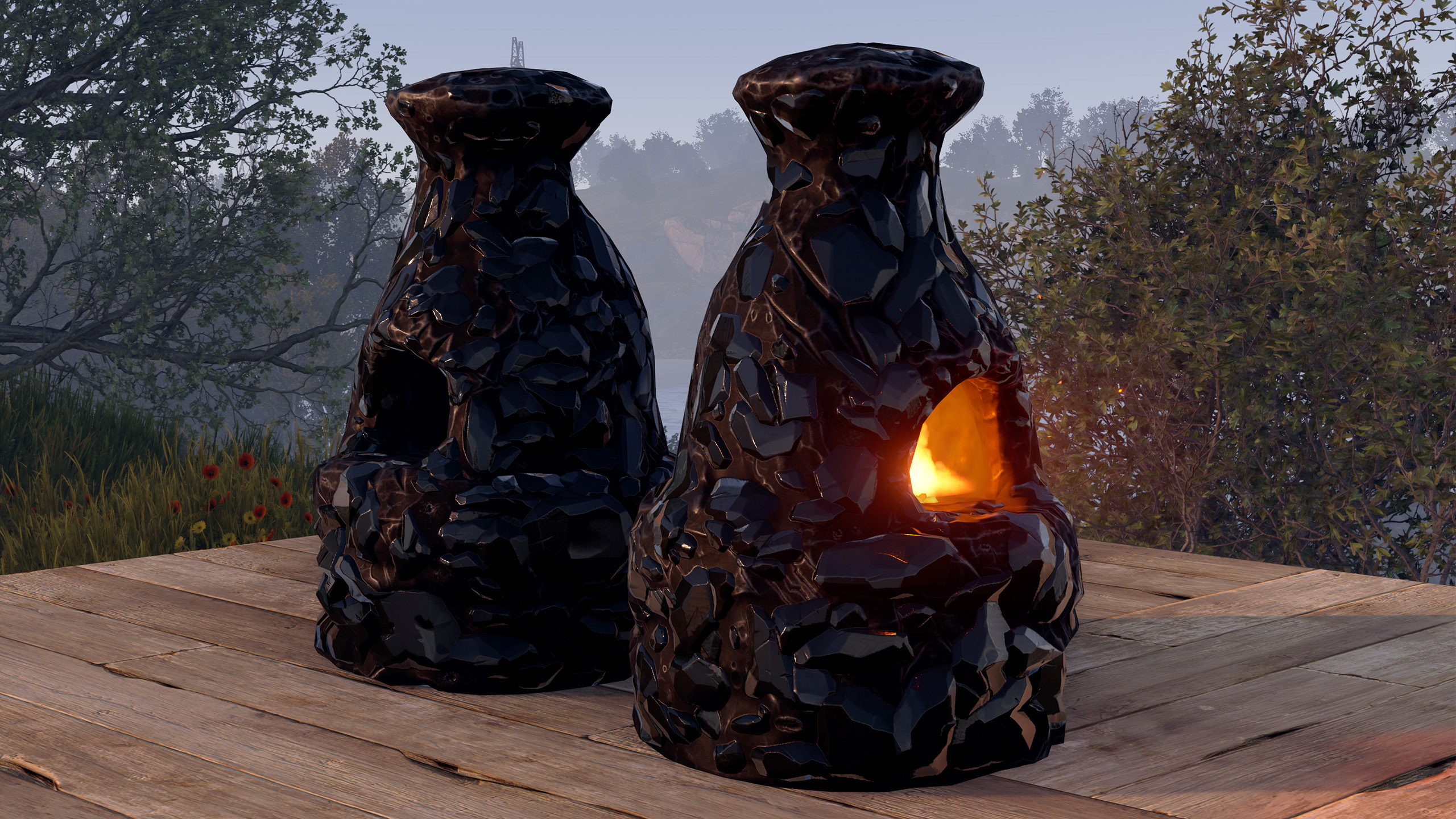 Polished Obsidian Furnace thumbnail 4