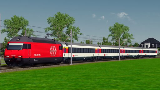 Steam Workshop::SBB Re 460 EuroCity (4 Cars)