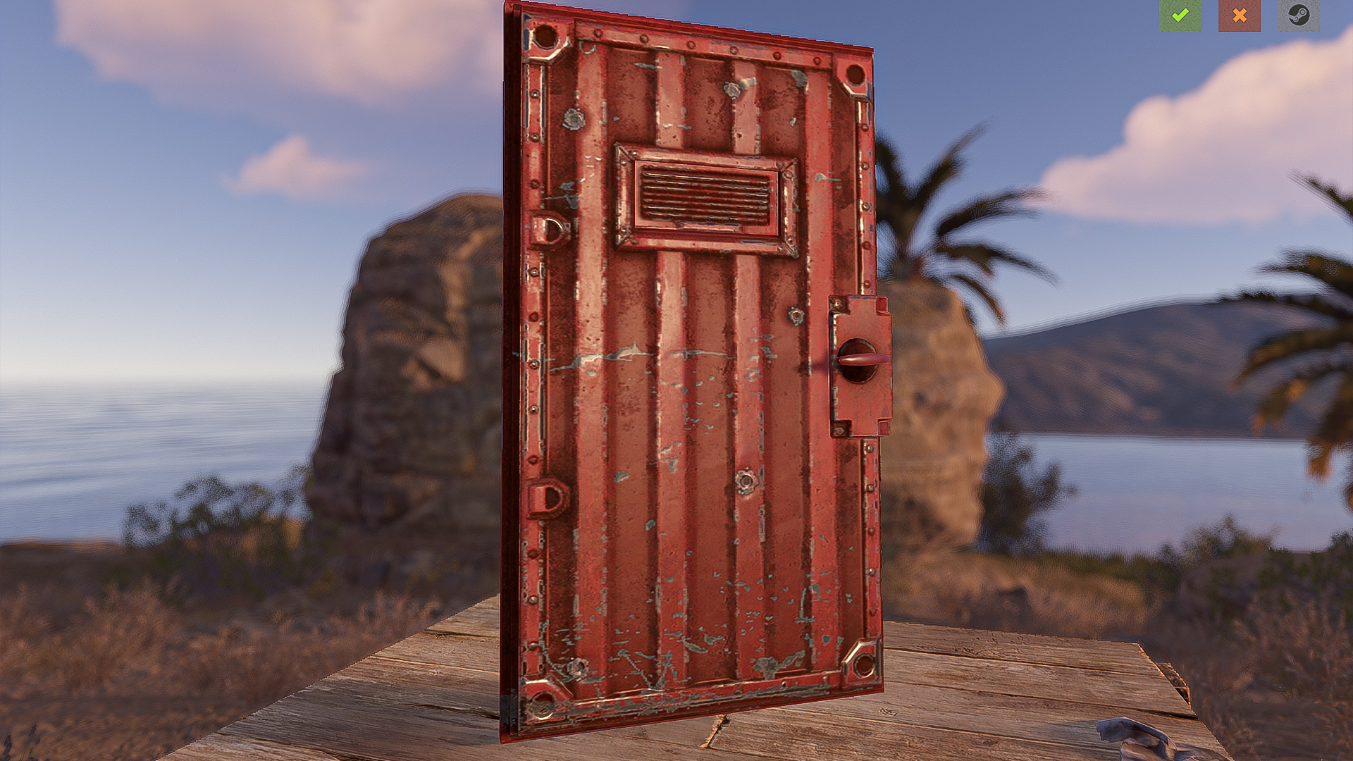 Red Armored Container Door thumbnail 2
