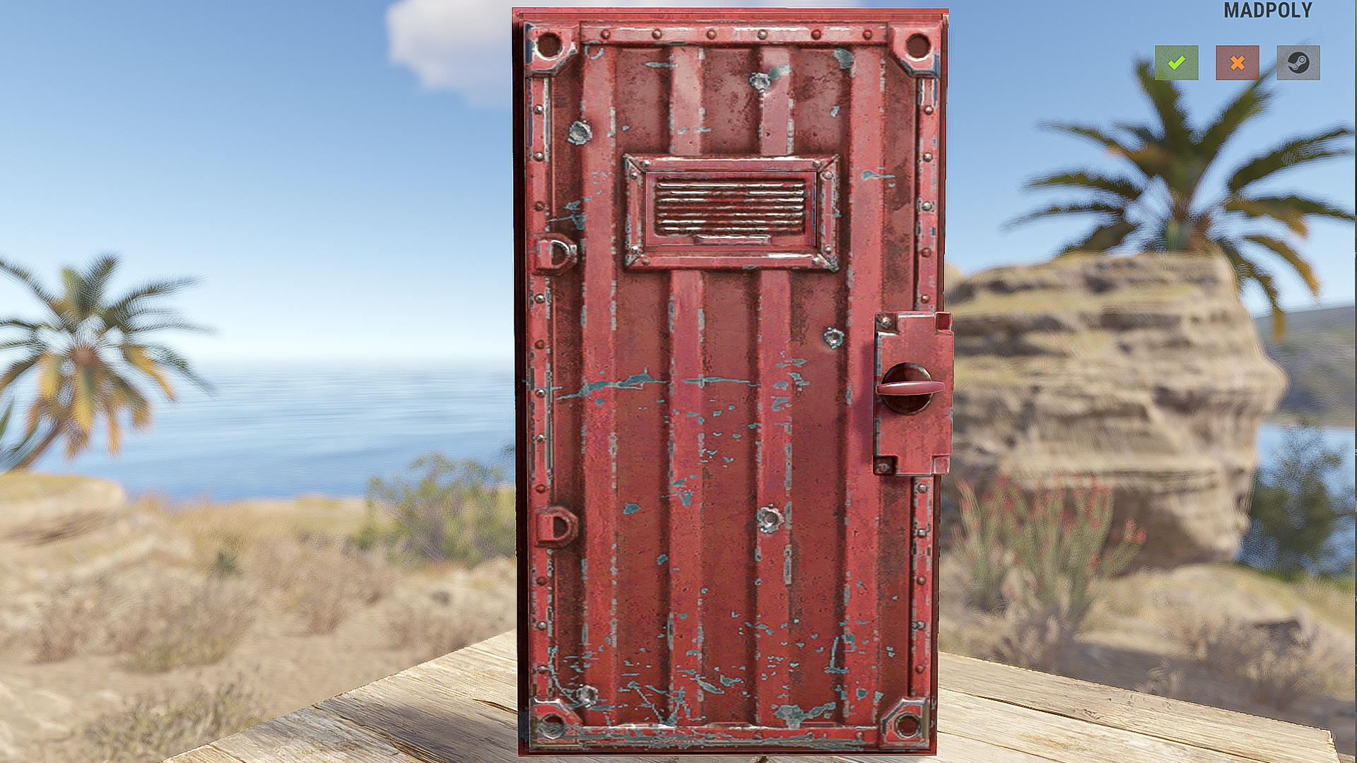 Red Armored Container Door thumbnail 3