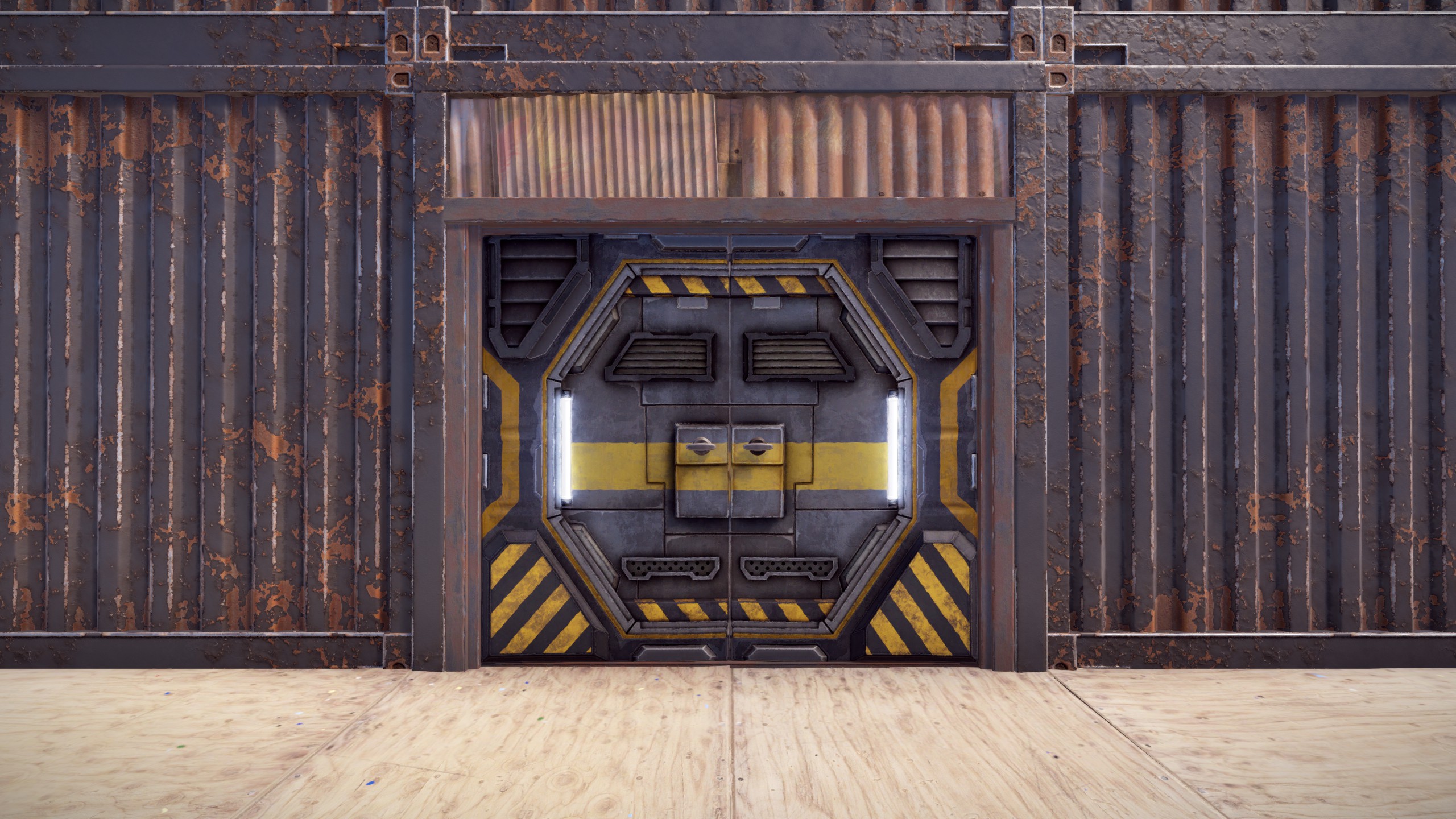Space Airlock Double Door thumbnail 4