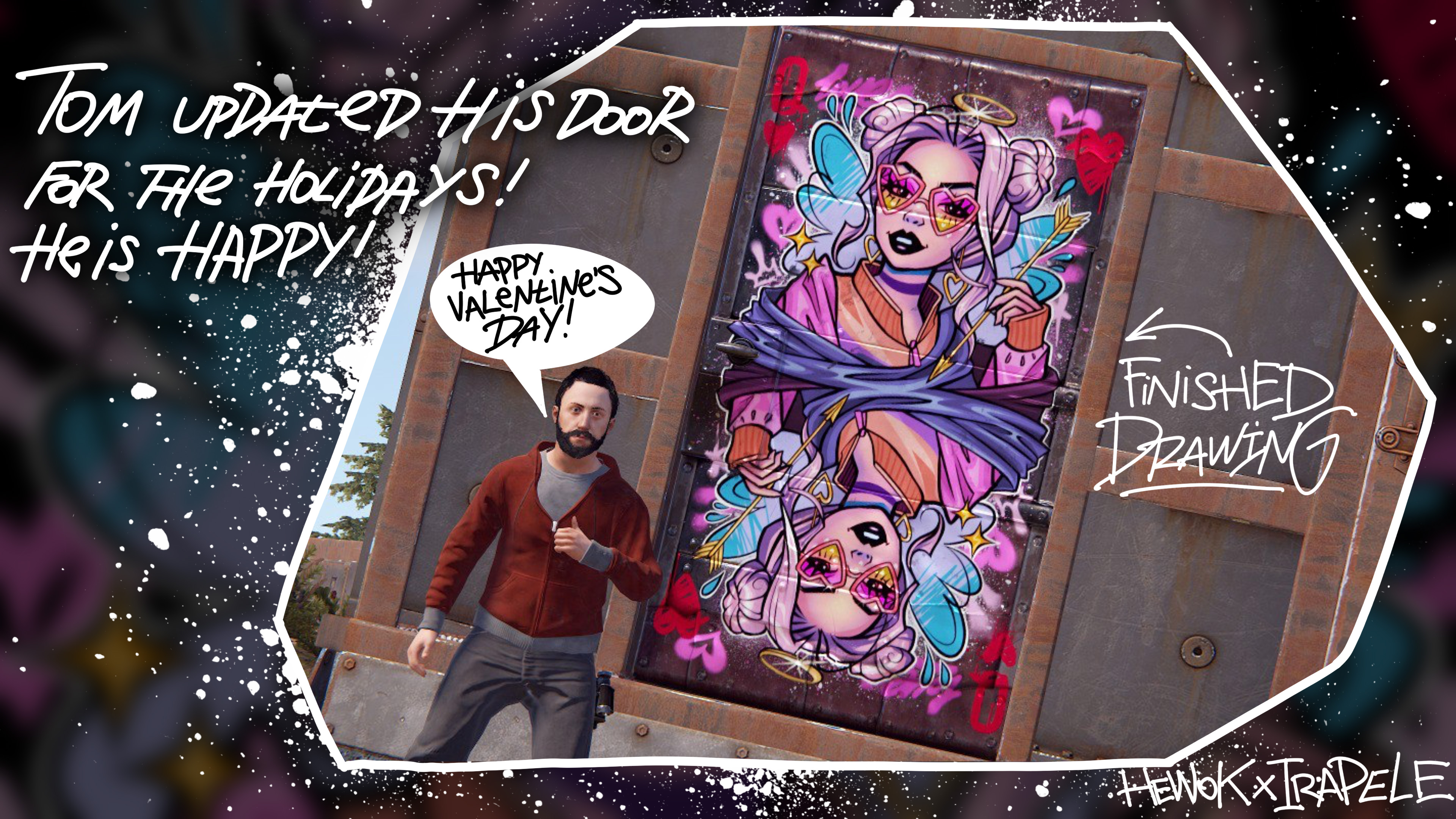 Love Arrow Metal Door thumbnail 3