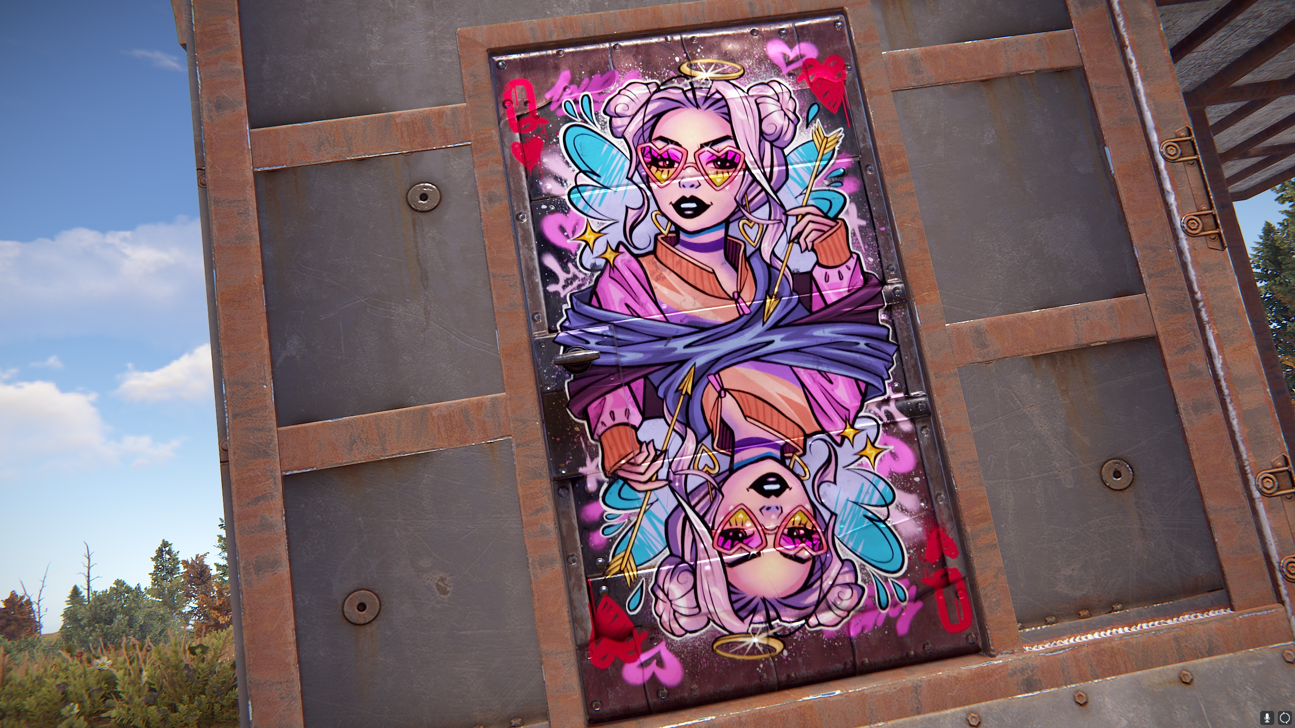 Love Arrow Metal Door thumbnail 9