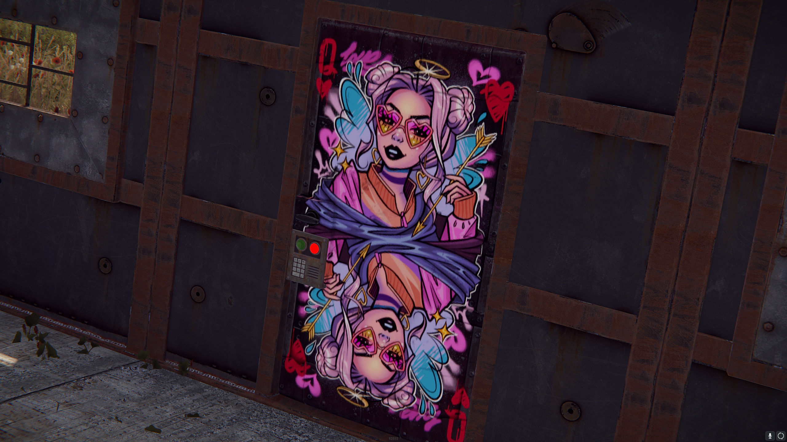 Love Arrow Metal Door thumbnail 8
