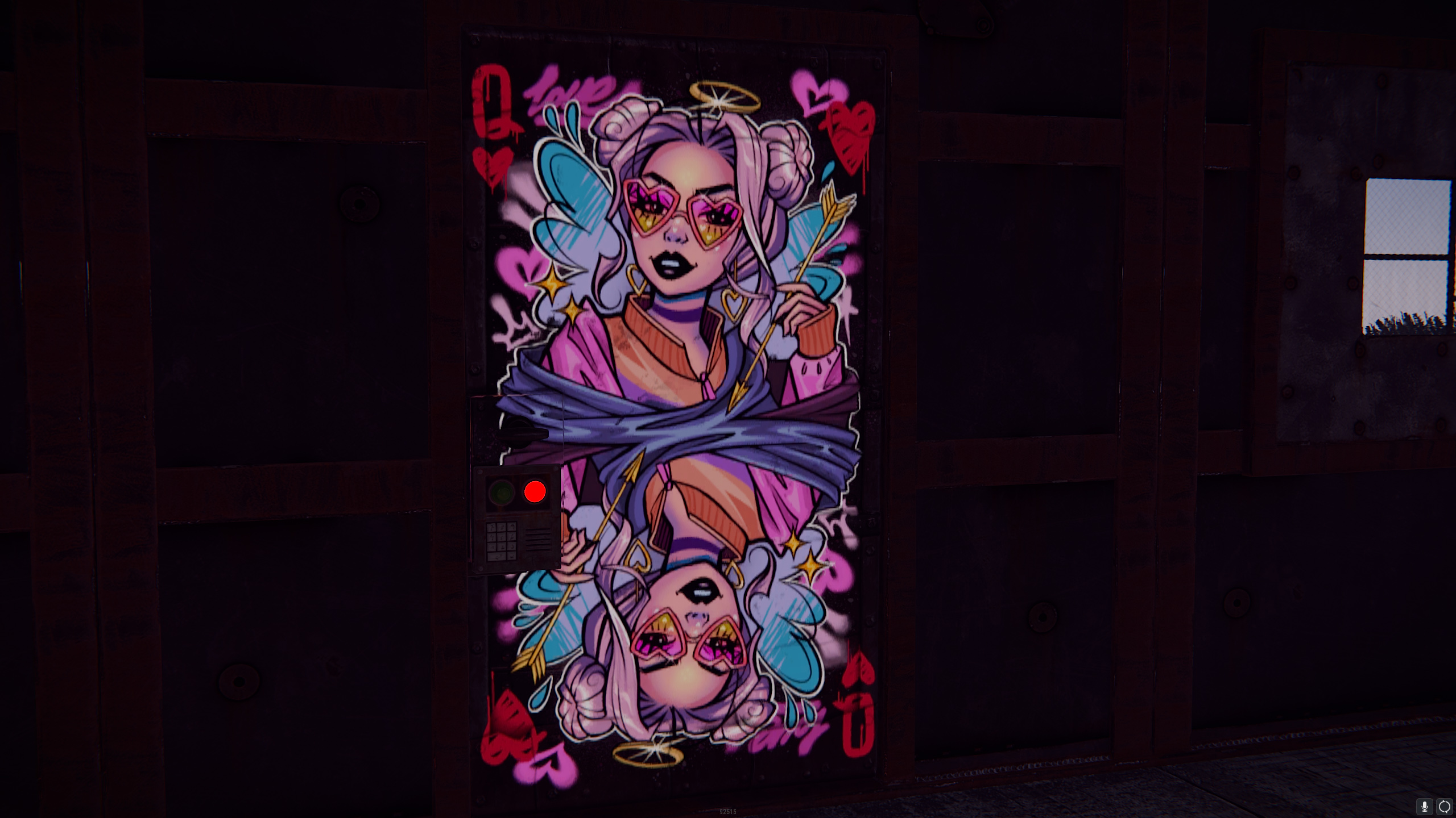 Love Arrow Metal Door thumbnail 5