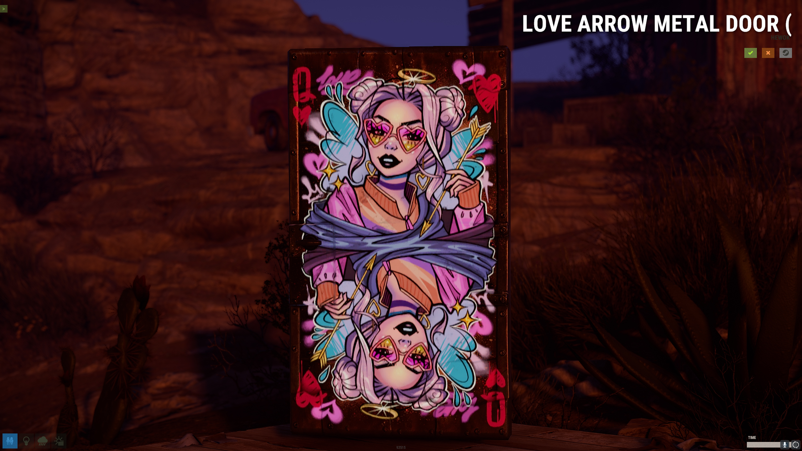 Love Arrow Metal Door thumbnail 12