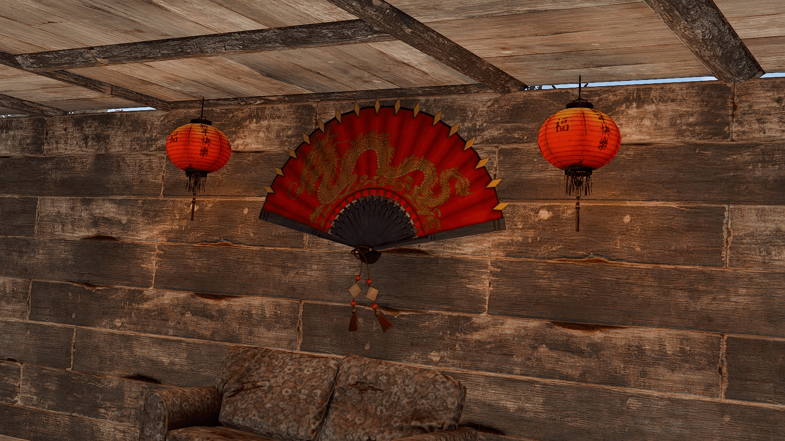 Dragon Fan Rug thumbnail 3