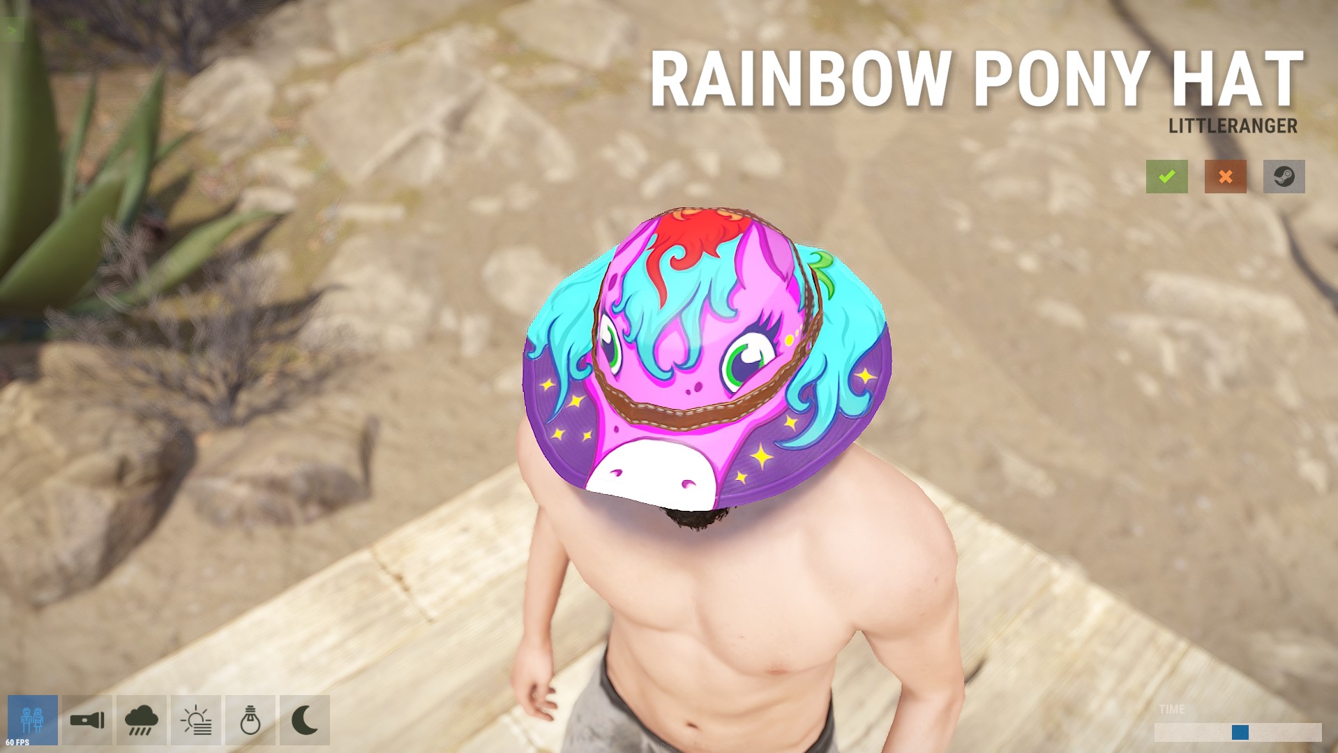 Rainbow Pony Boonie thumbnail 4