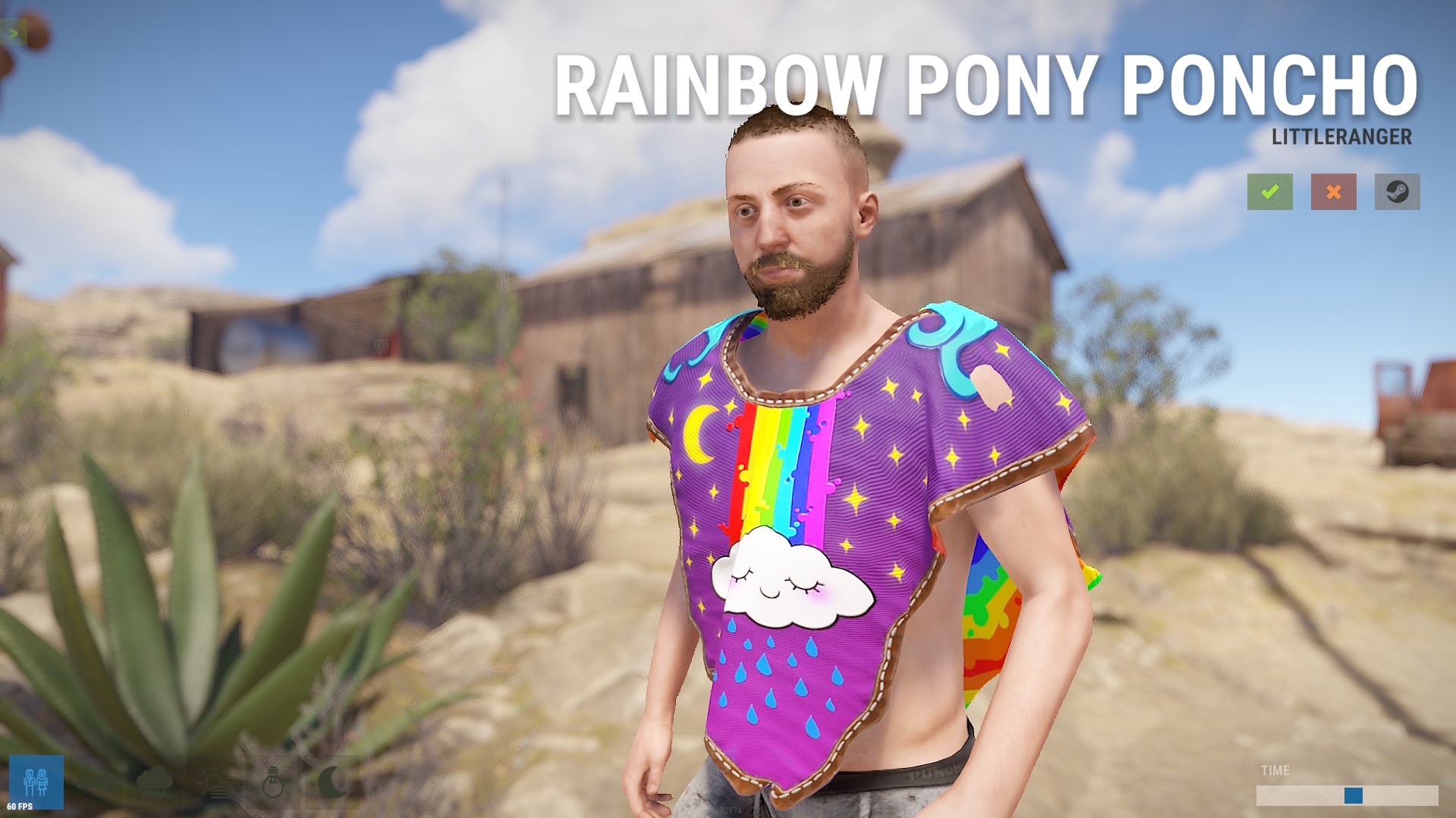 Rainbow Pony Poncho thumbnail 2