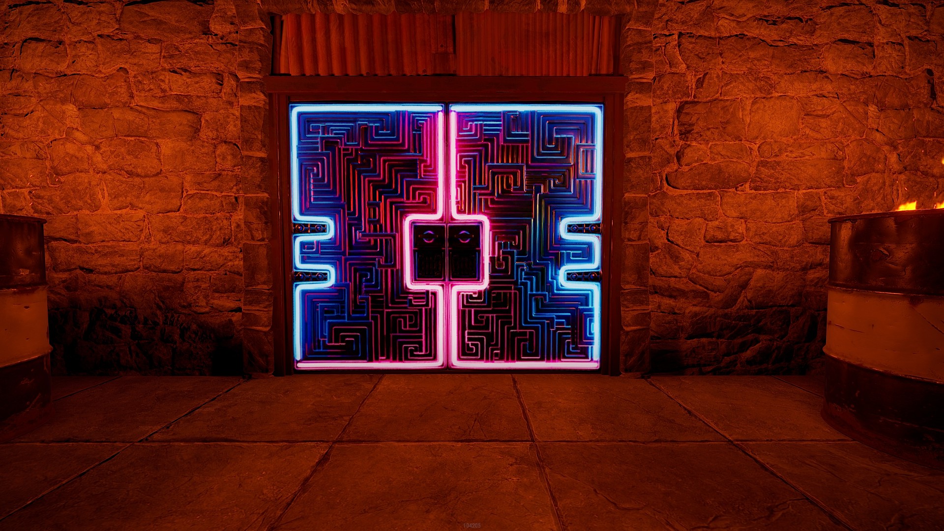 Neon Bismuth Metal Double Door thumbnail 4