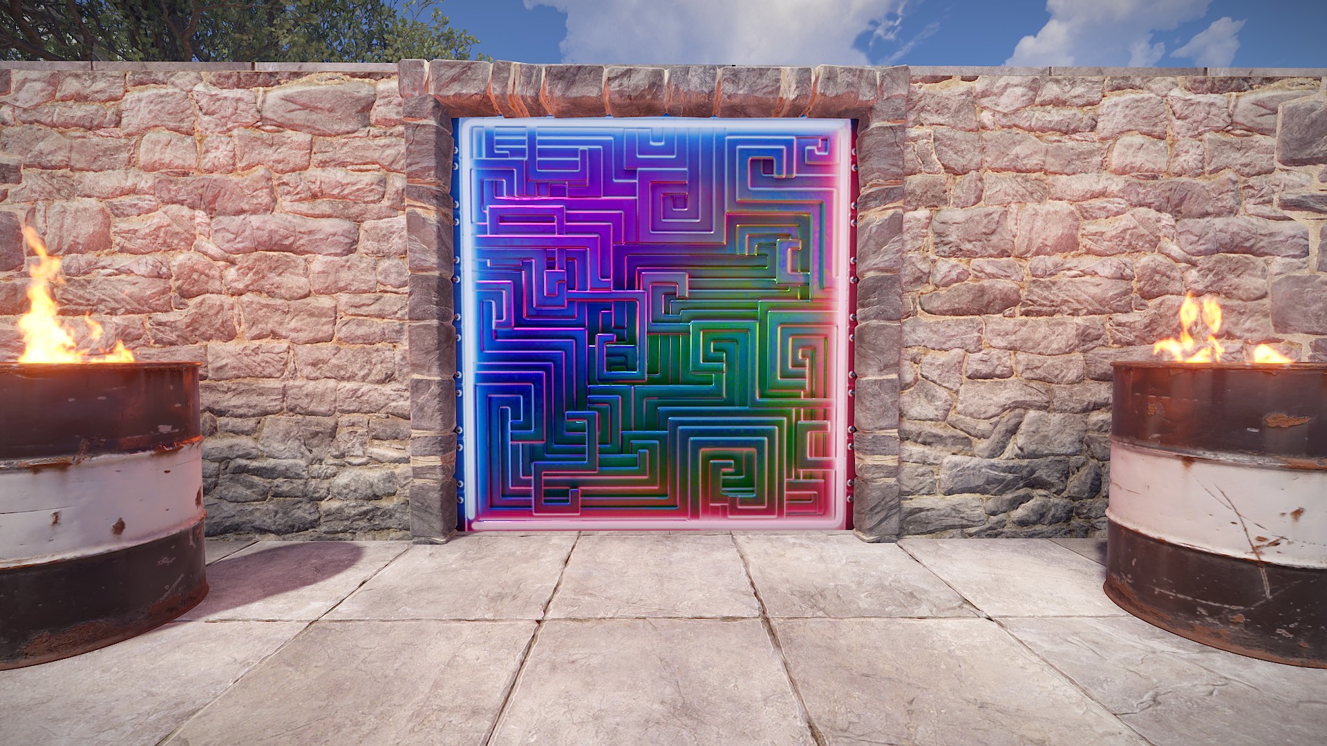 Neon Bismuth Garage Door thumbnail 2