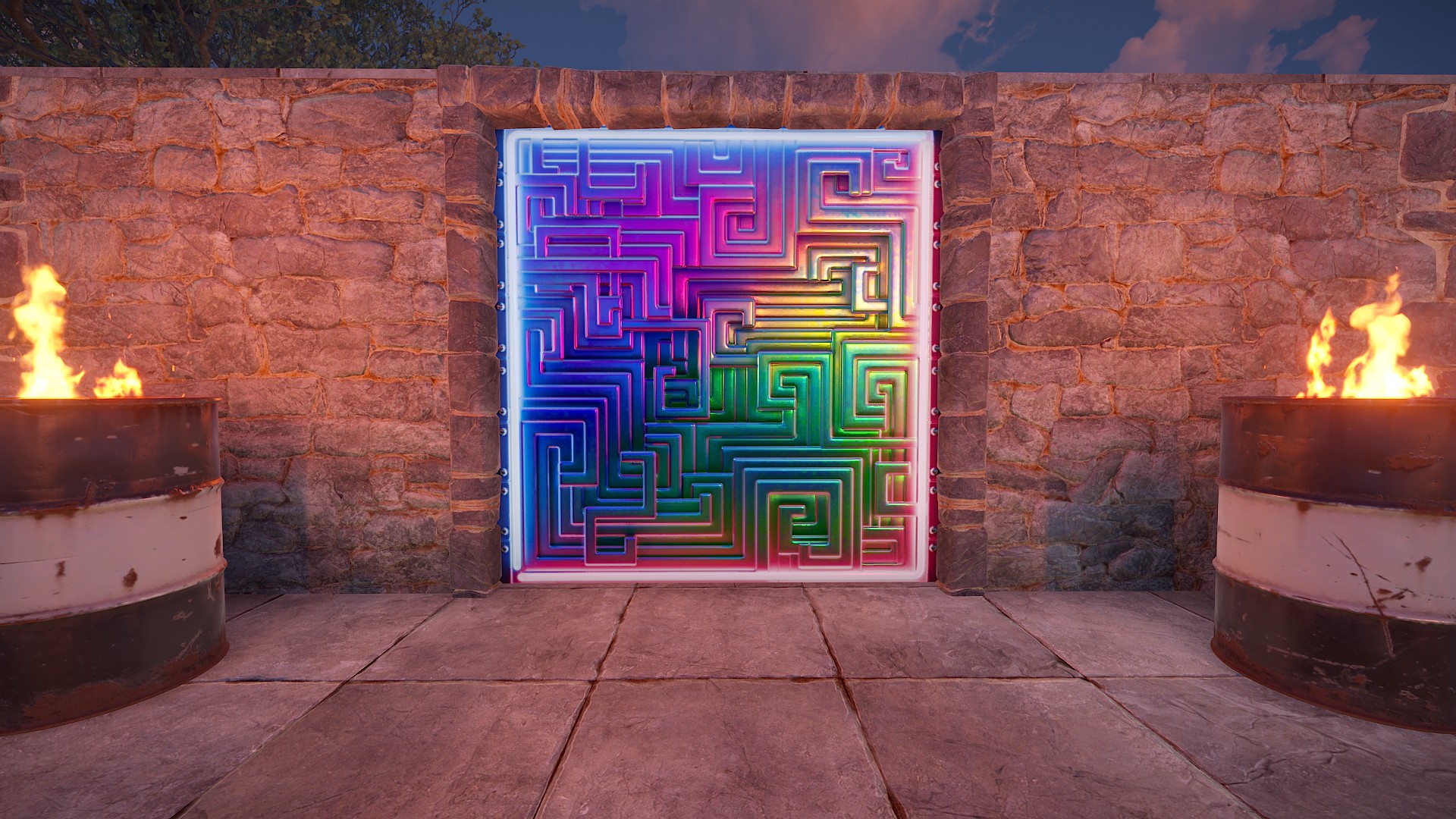 Neon Bismuth Garage Door thumbnail 3