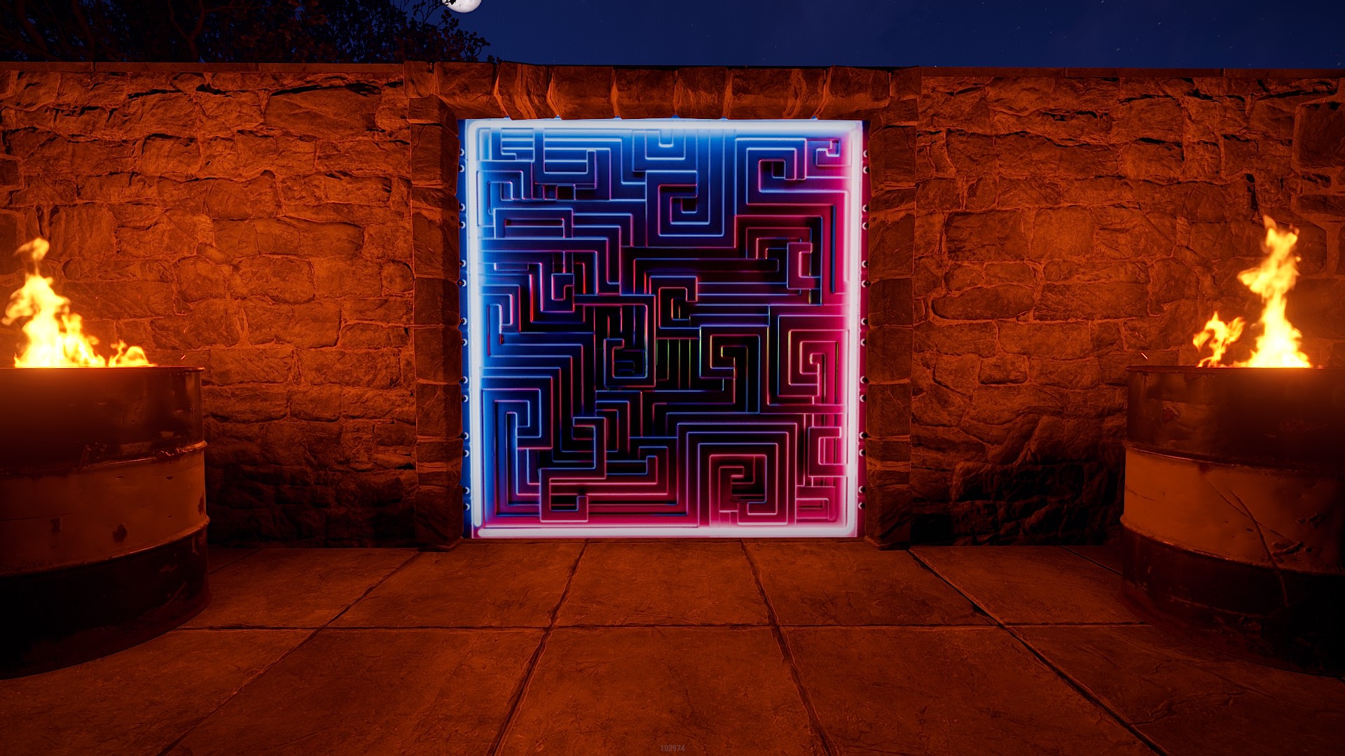Neon Bismuth Garage Door thumbnail 4