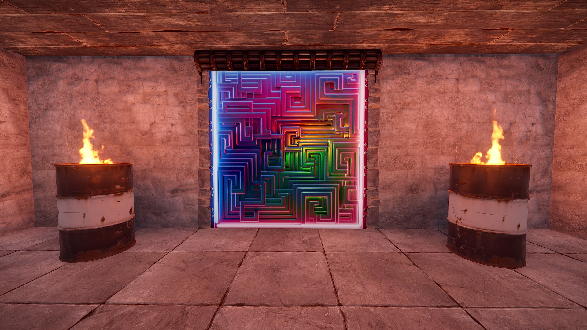 Neon Bismuth Garage Door thumbnail 5