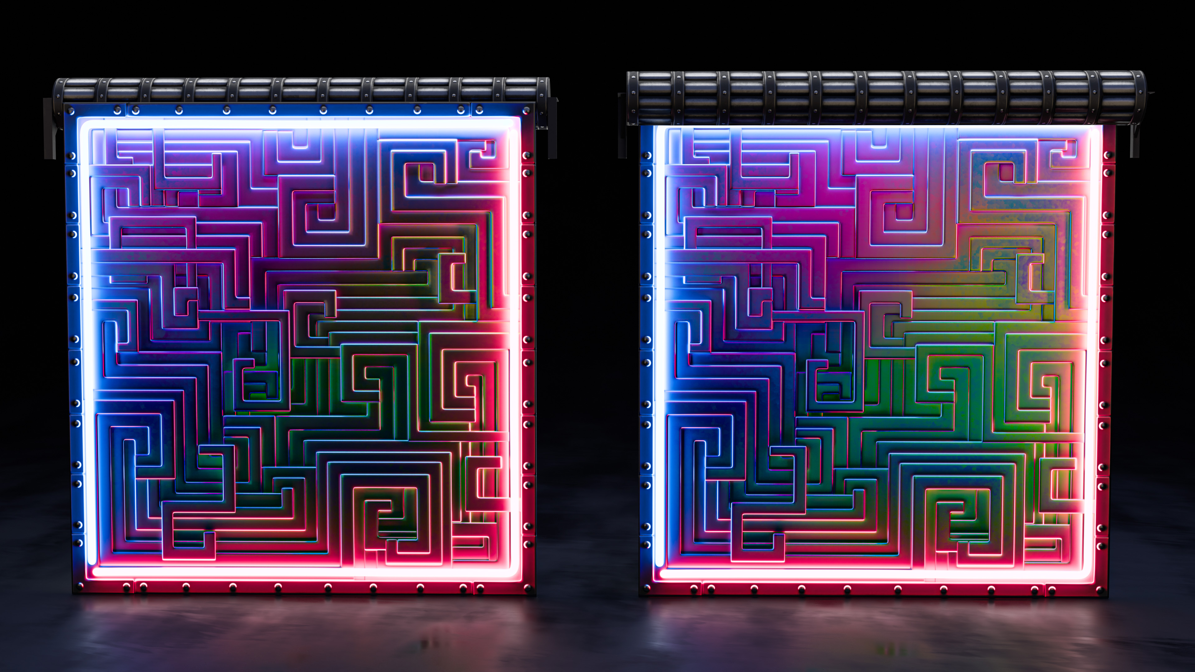 Neon Bismuth Garage Door screenshot 1