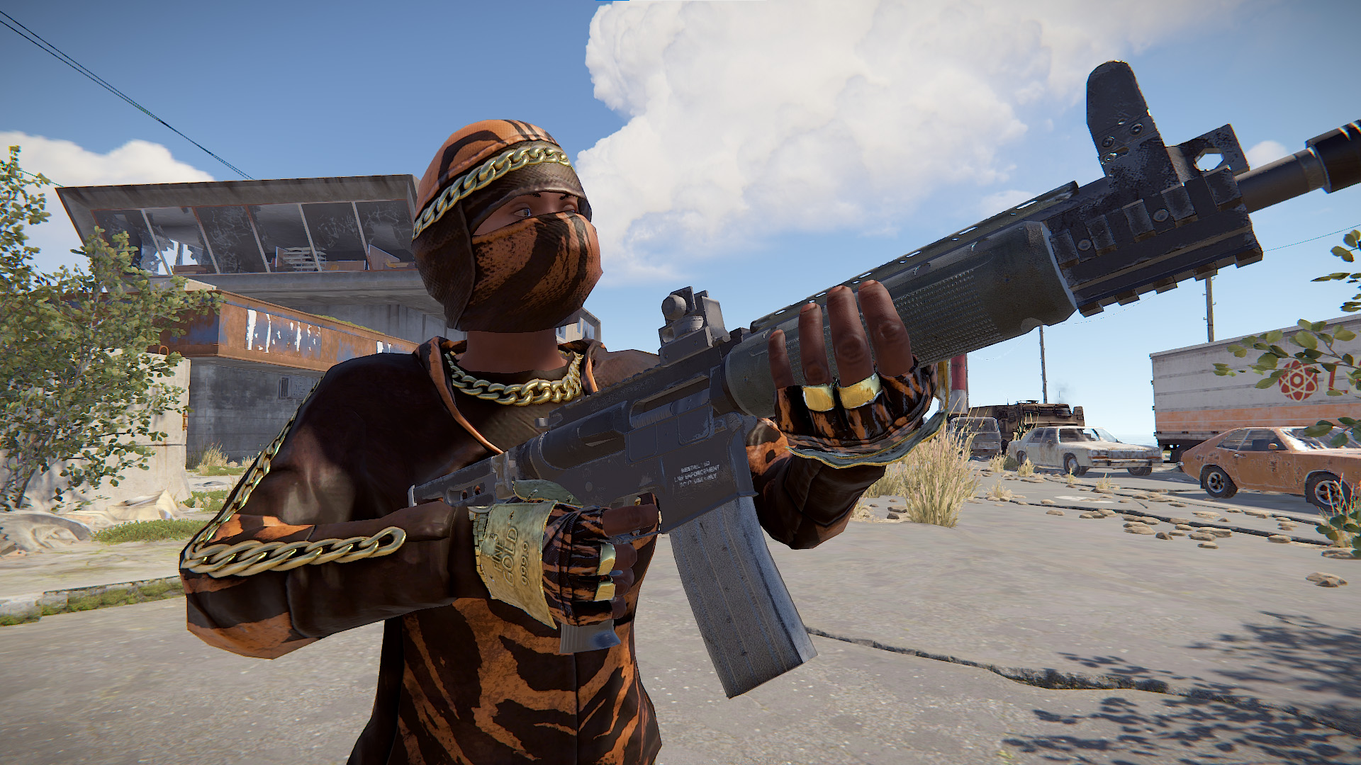 Gold Chains Roadsign Gloves thumbnail 3