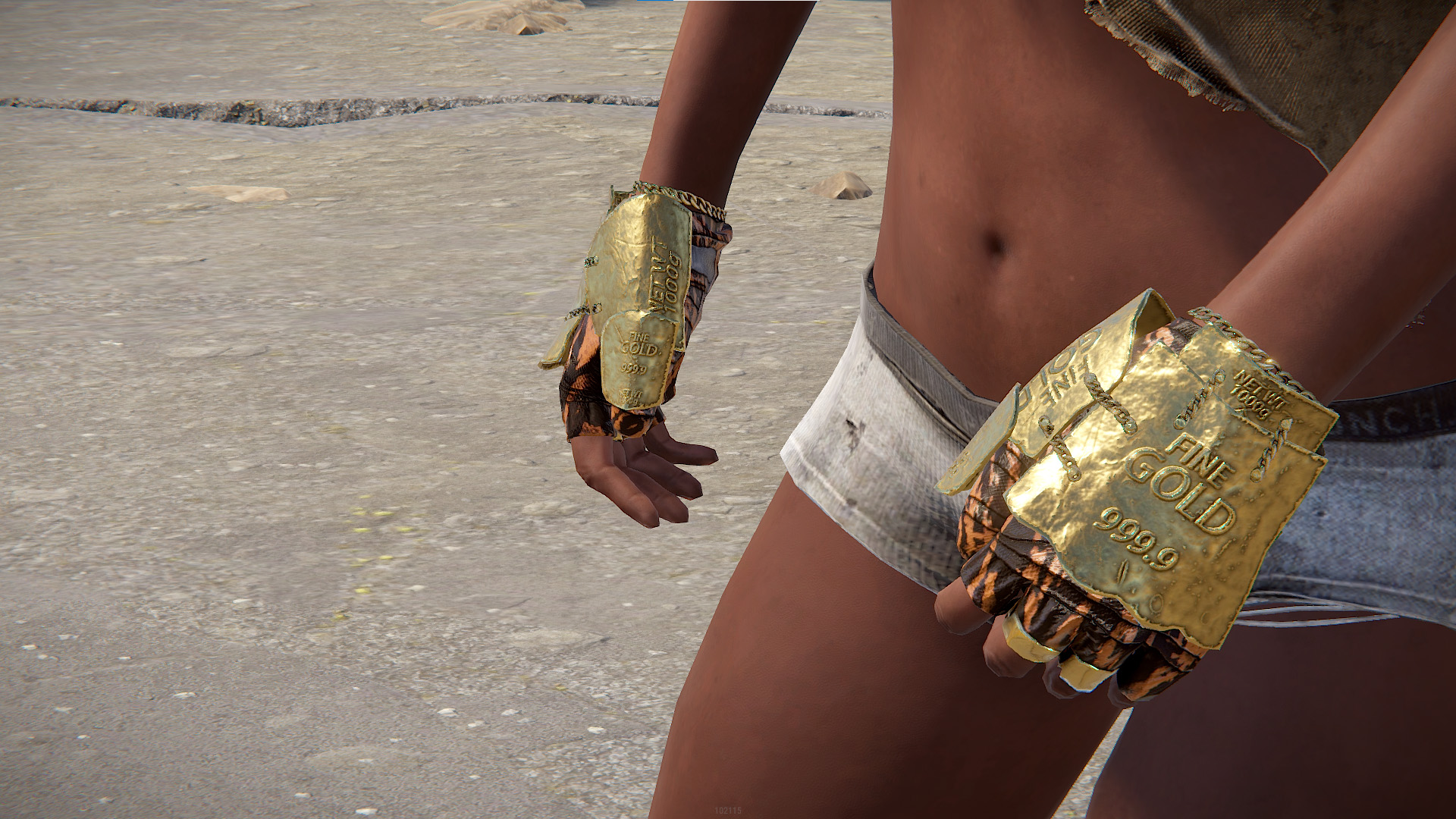 Gold Chains Roadsign Gloves screenshot 1