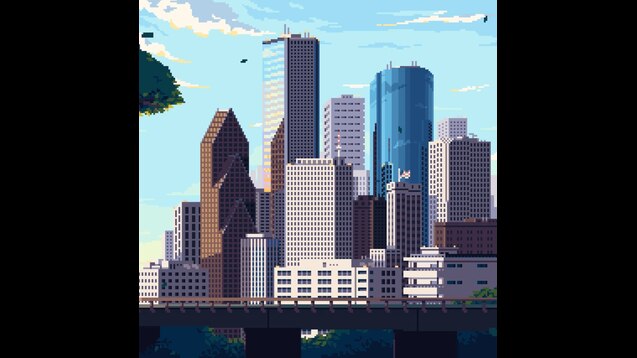 Steam Workshop::Houston Downtown MP4 (Pixel Art Credit to /u/LennSan)