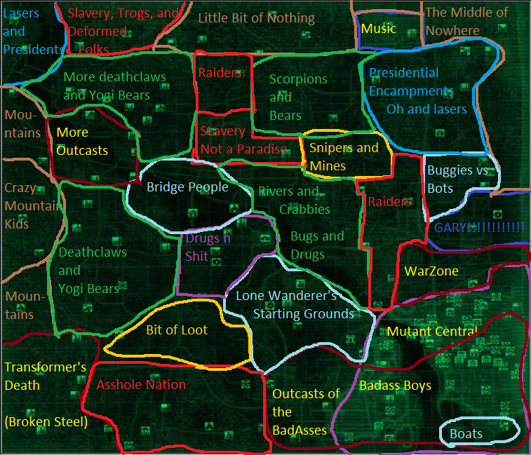 Steam Community Fallout 3 Map In A Nutshell