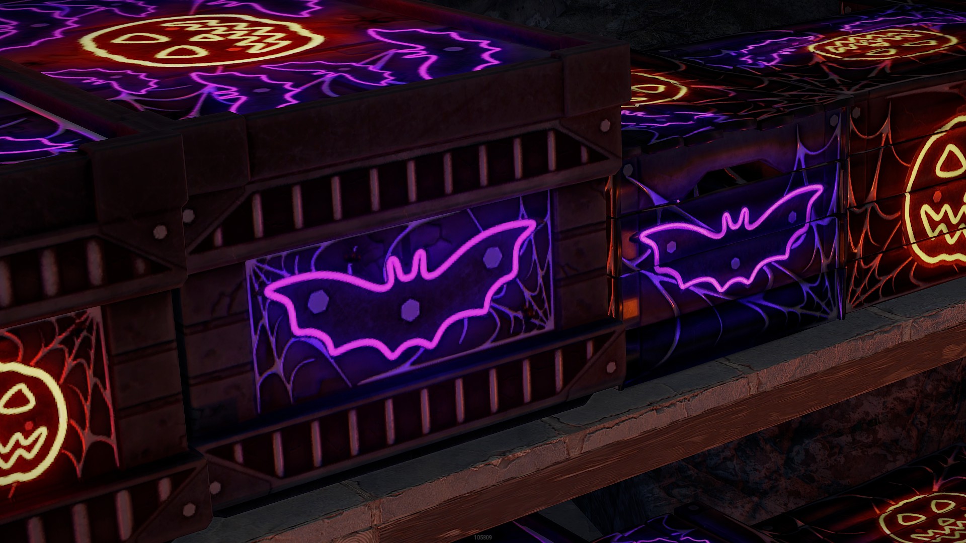 Spooky Neon Large Box screenshot 1