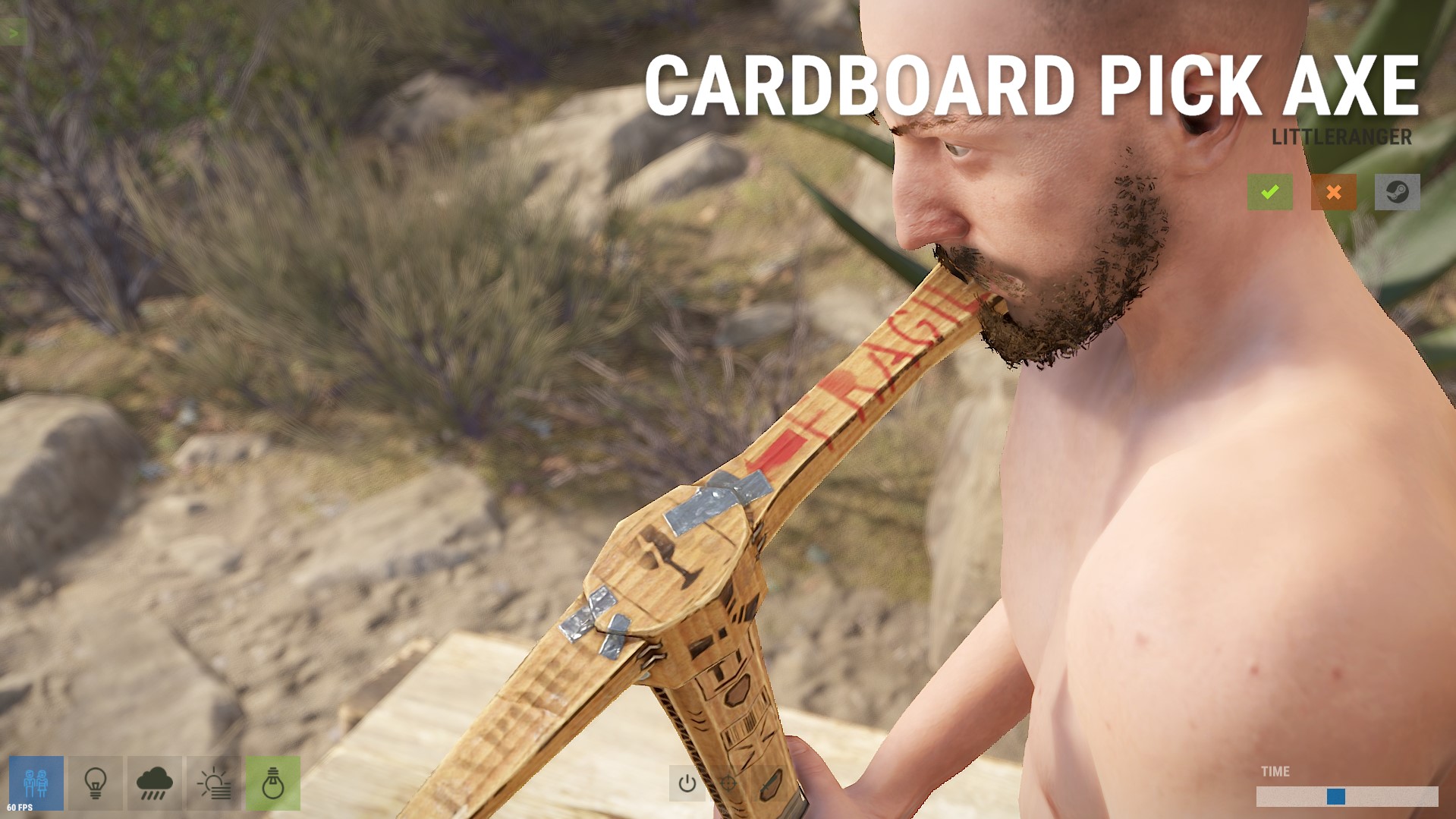 Cardboard Pickaxe thumbnail 4