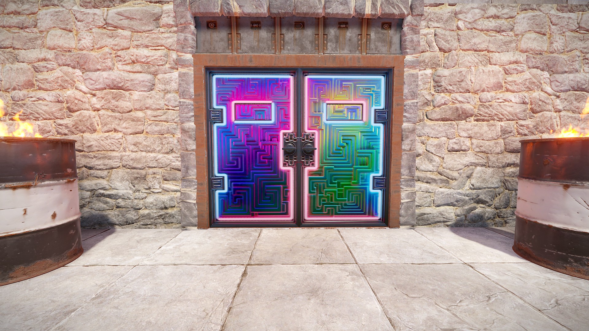 Neon Bismuth Armored Double Door thumbnail 2