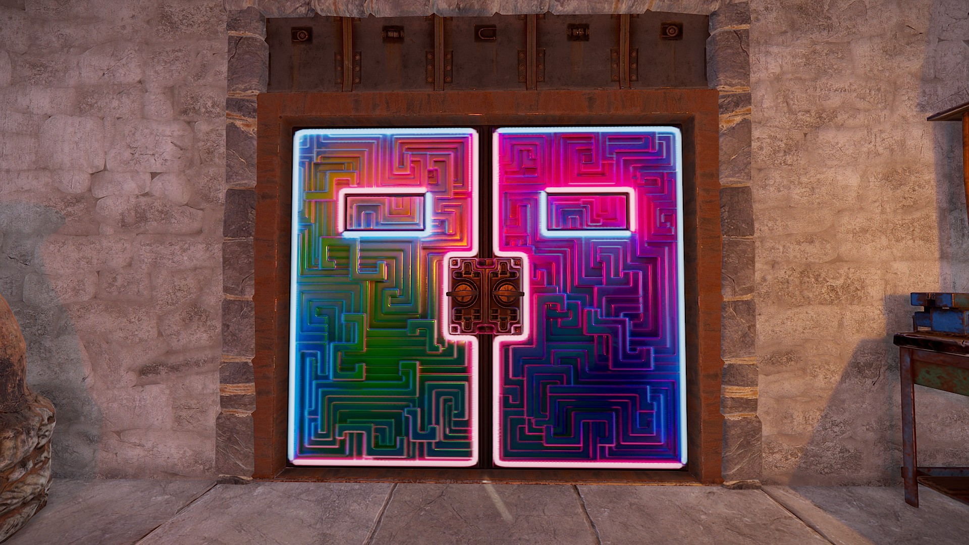 Neon Bismuth Armored Double Door thumbnail 6