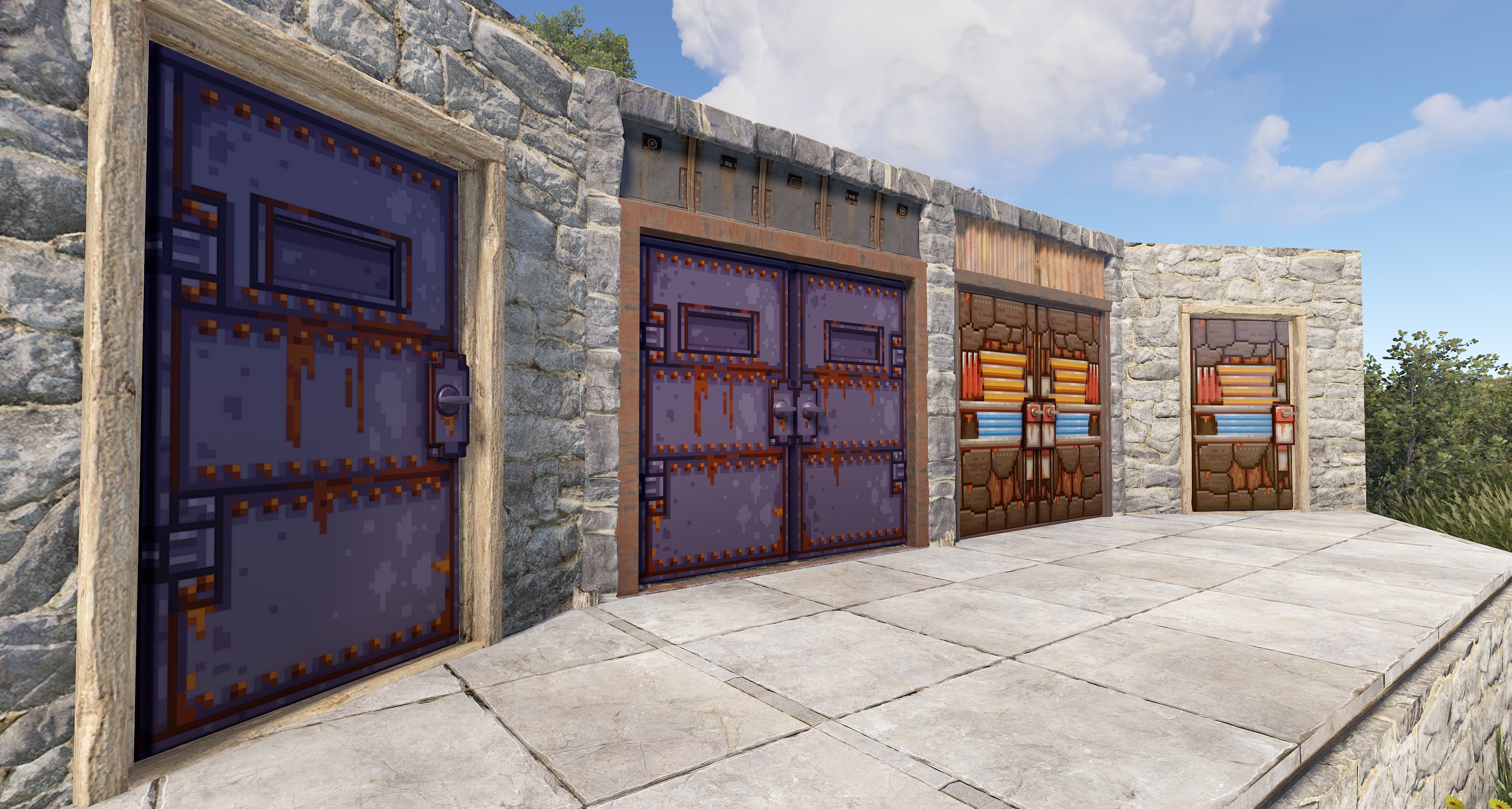 Pixel Armored Double Door screenshot 1