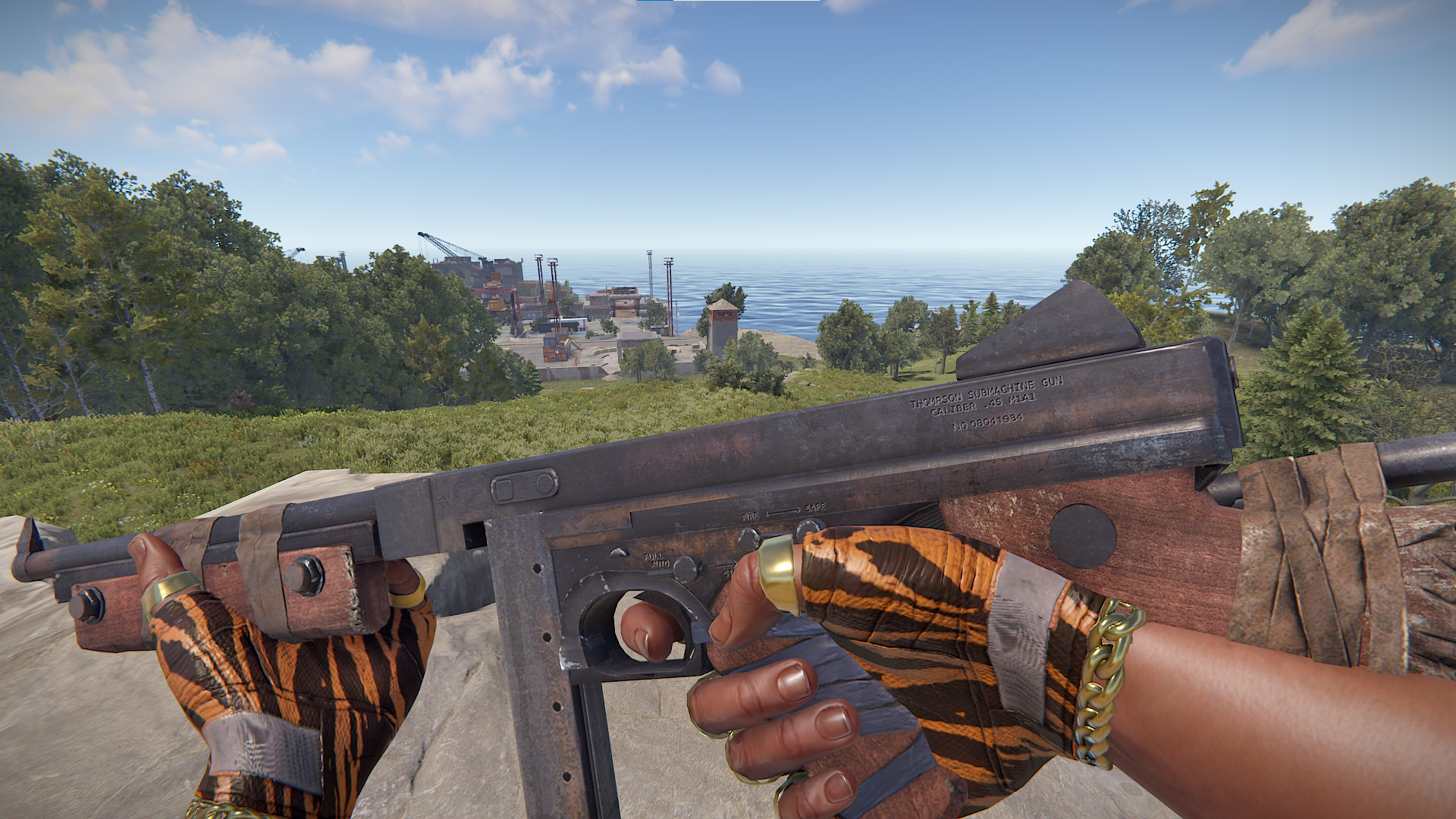 Gold Chains Leather Gloves thumbnail 10