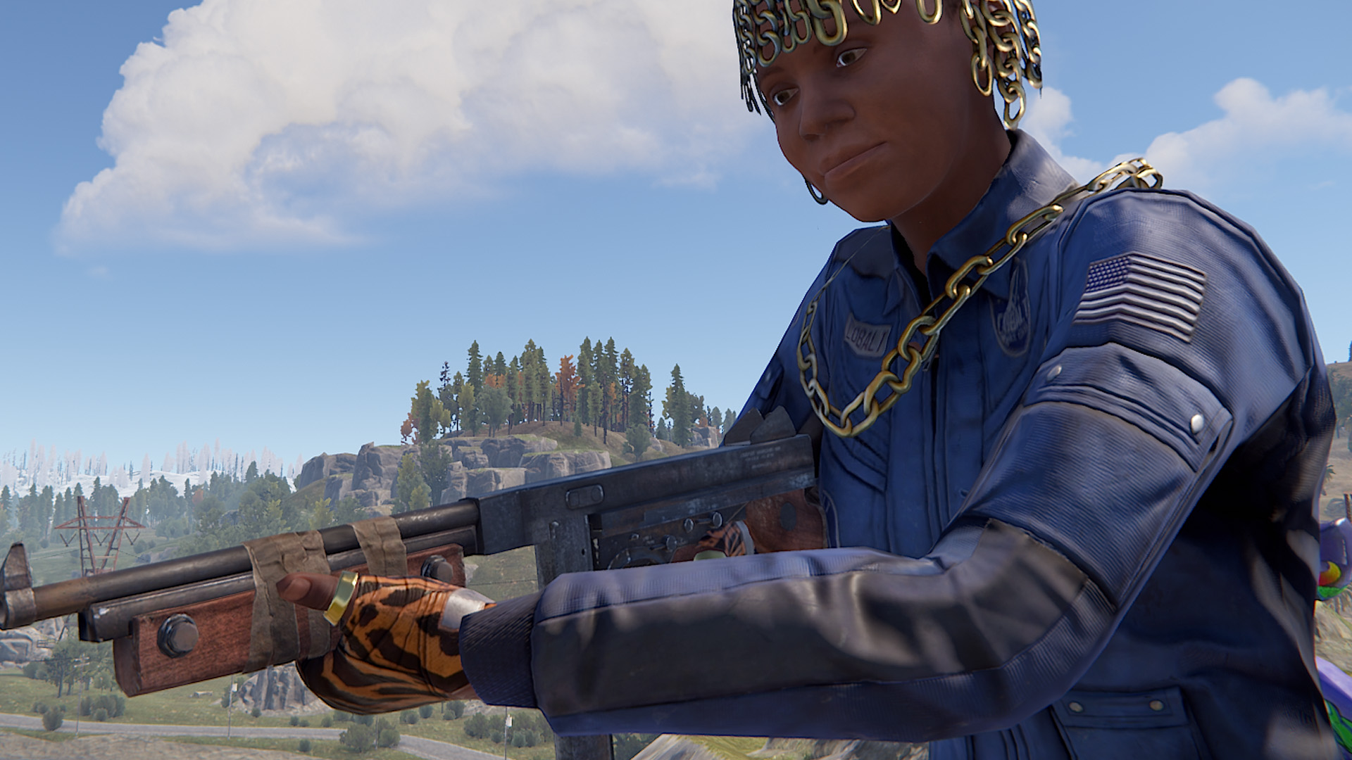 Gold Chains Leather Gloves thumbnail 9