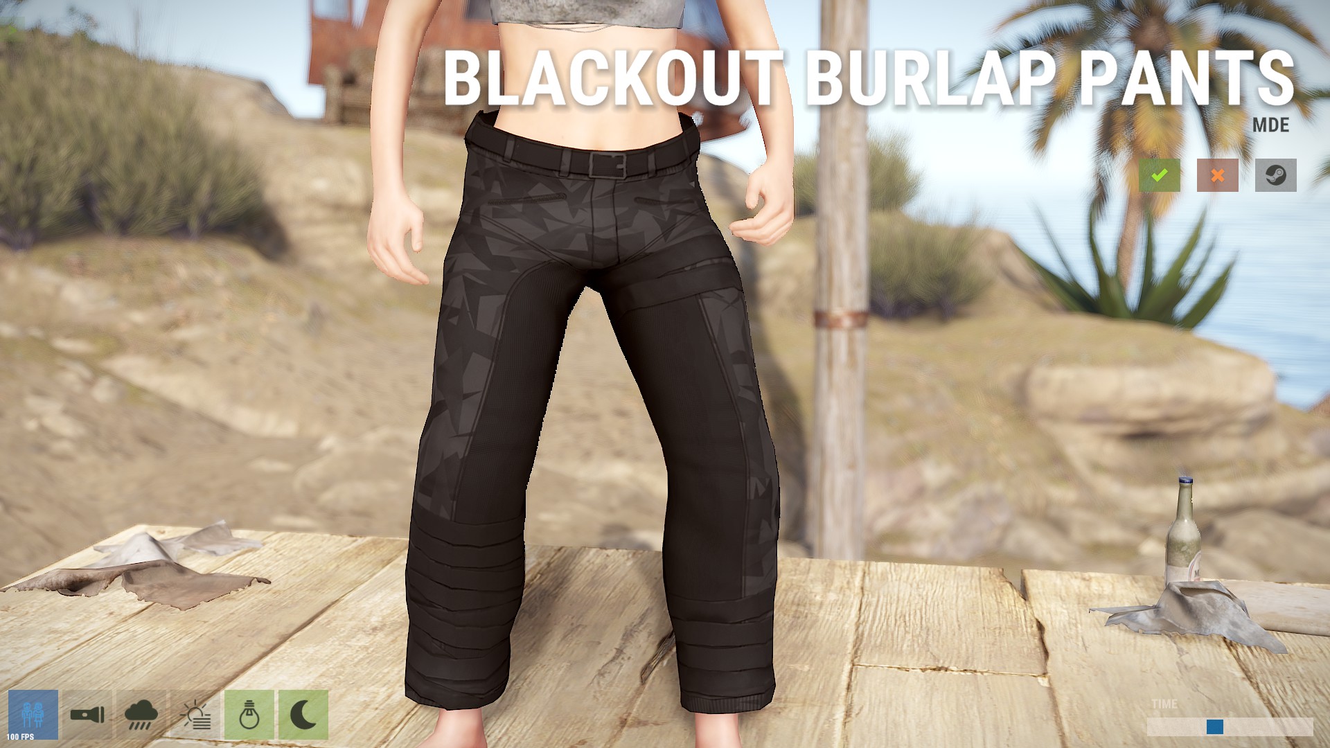 Blackout Burlap Pants thumbnail 6