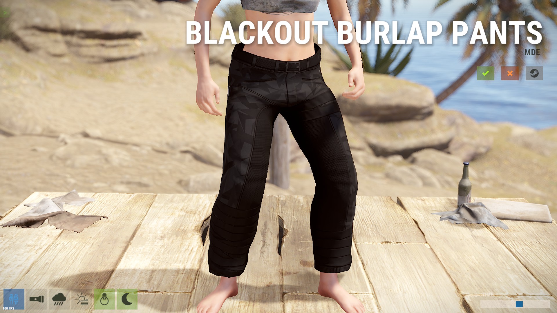 Blackout Burlap Pants thumbnail 7