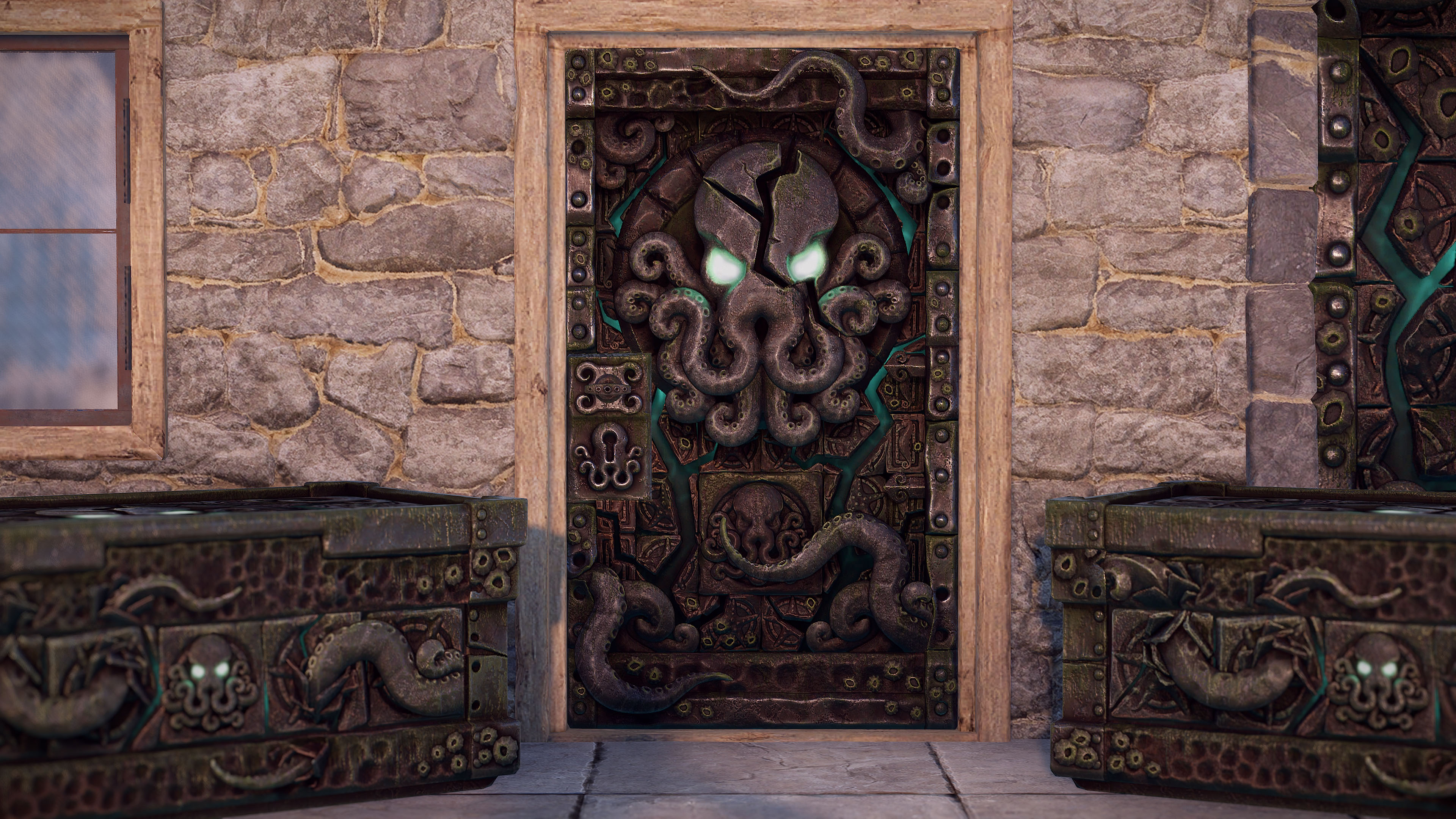 Tomb Of The Octopus Metal Door thumbnail 5