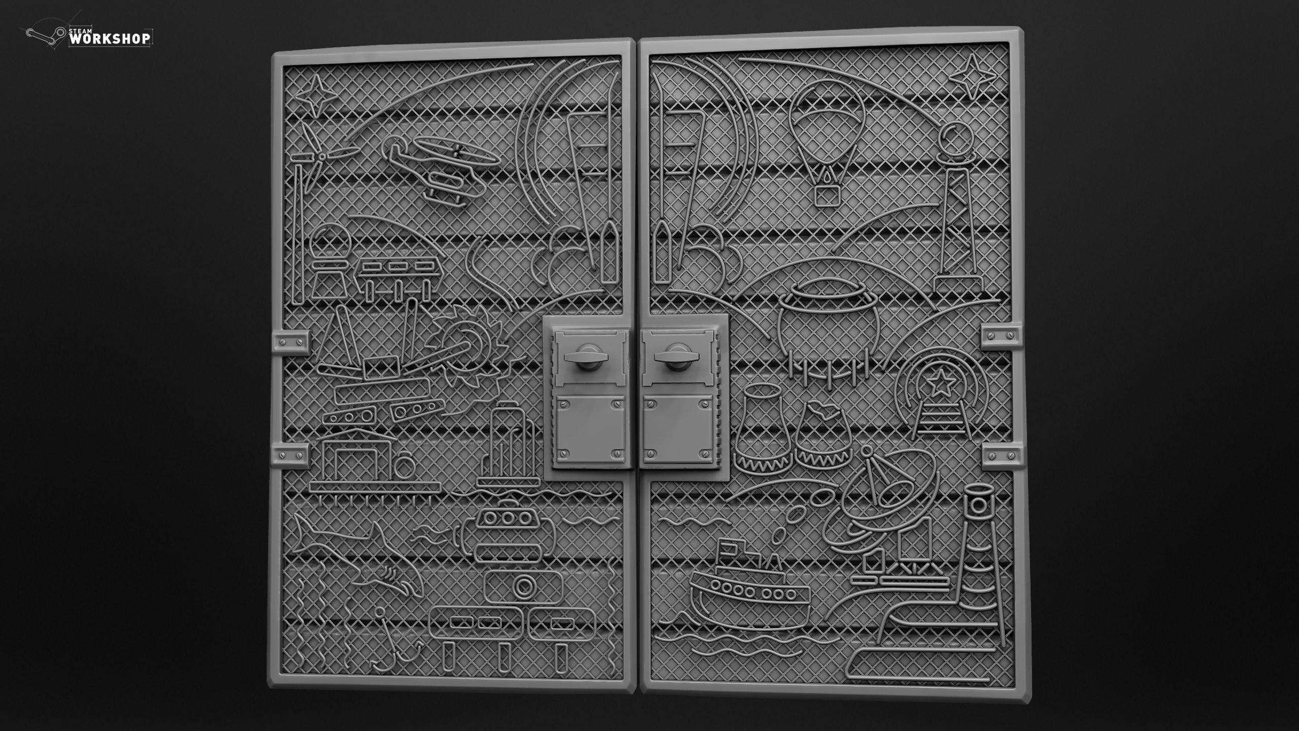 Neon Vibes Double Metal Door thumbnail 3