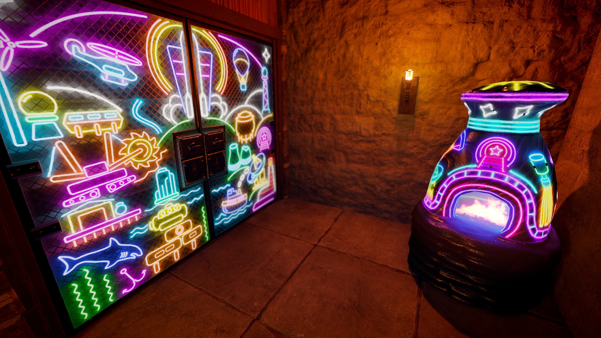 Neon Vibes Double Metal Door thumbnail 6