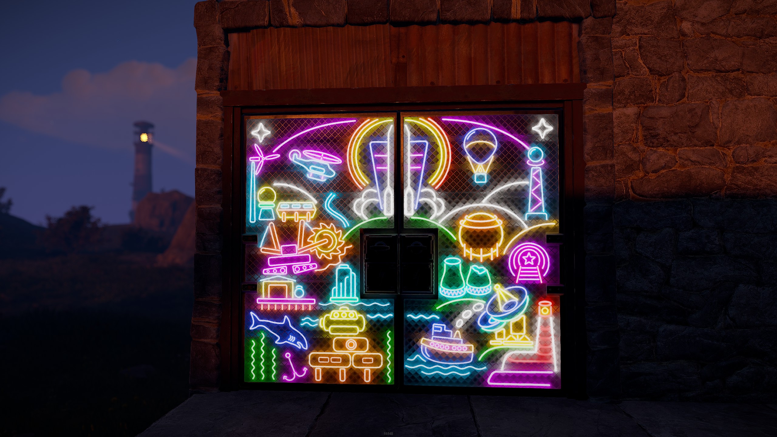Neon Vibes Double Metal Door thumbnail 4