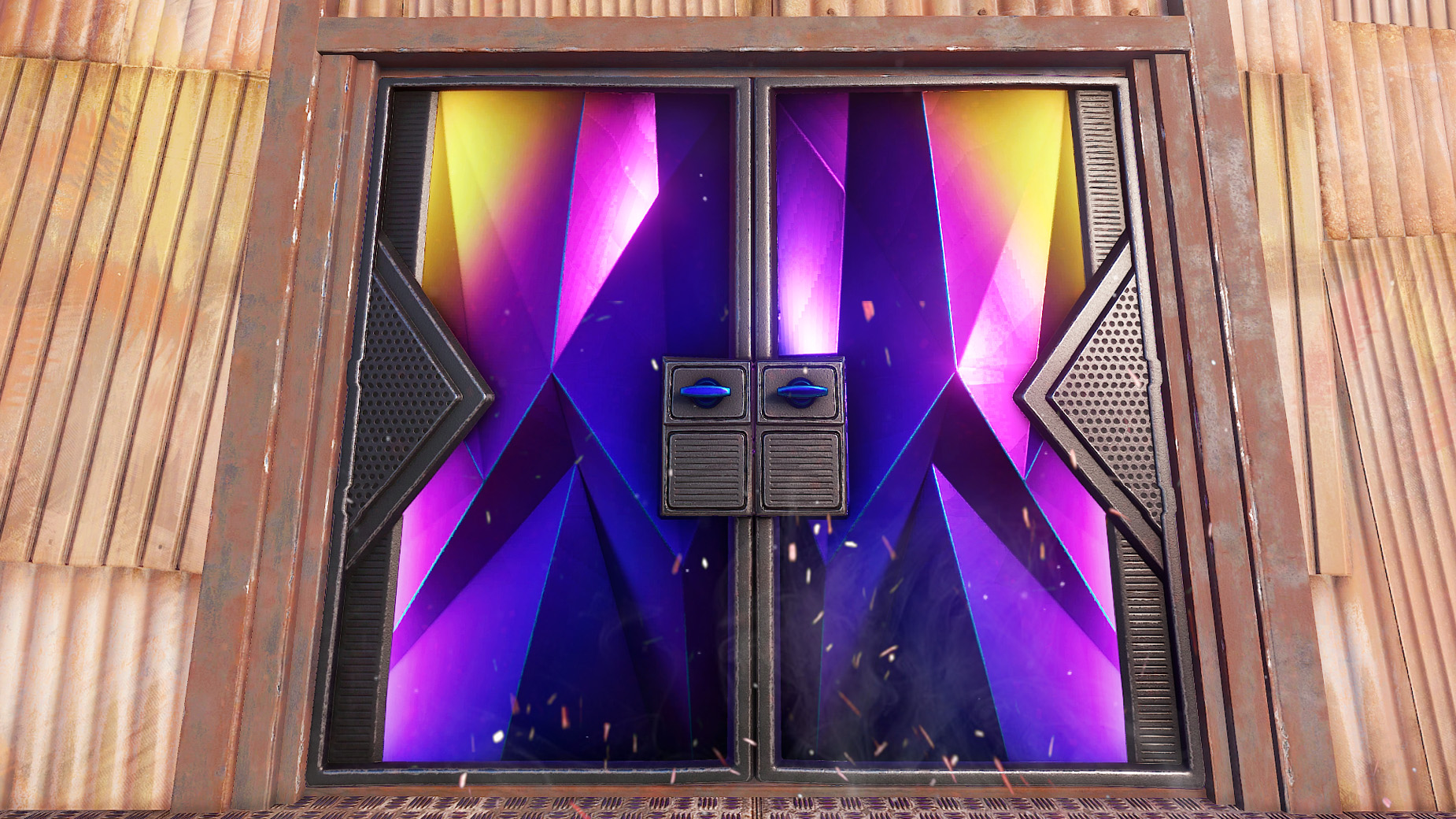 Tempered Sheet Metal Double Door thumbnail 4