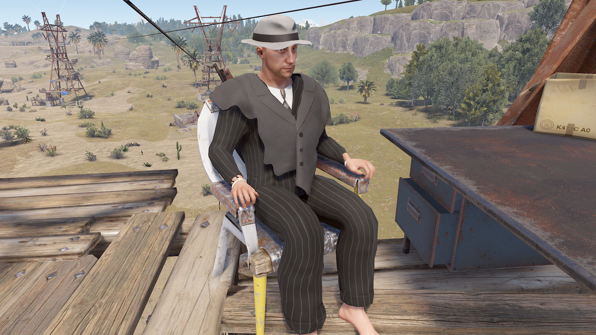 Mob Boss Hide Poncho screenshot 1