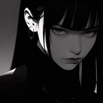 Steam Anime girl 4K BLACK