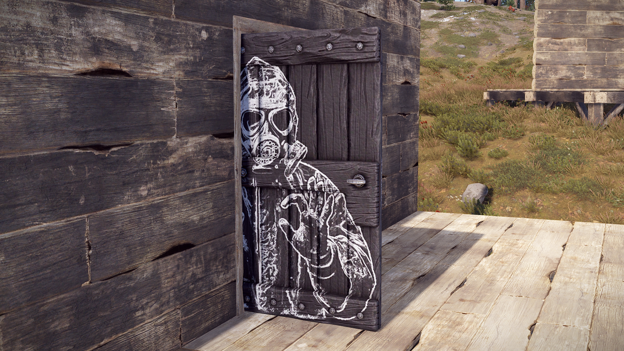 Chalk Menace Wood Door screenshot 1