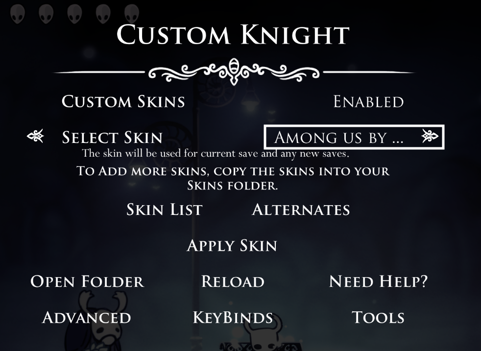 Steam Community :: Guide :: Como adicionar Skins no Hollow Knight