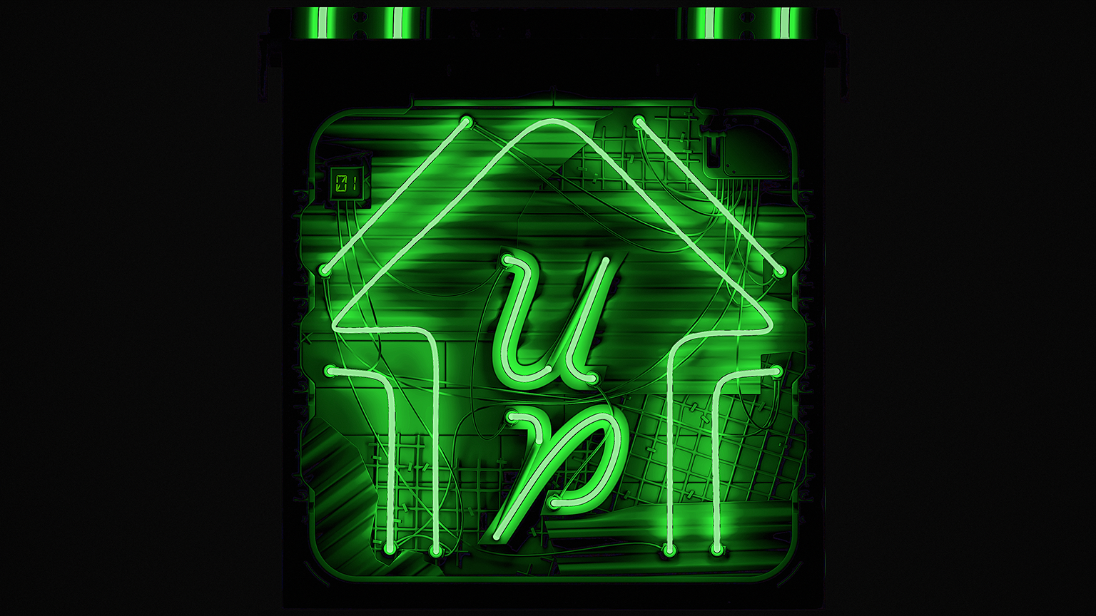 Neon Up Garage Door thumbnail 2