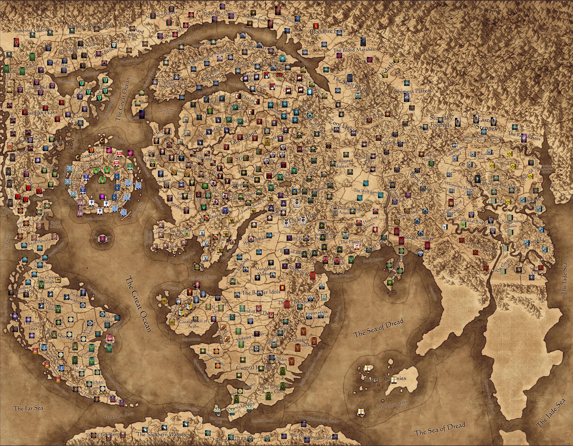 Blackwall's Faction Revive Map (Warhammer 3 - Immortal Empires) image 1