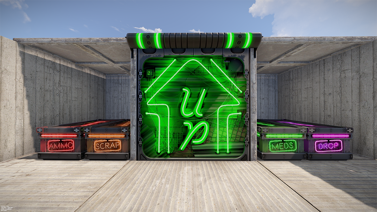Neon Up Garage Door thumbnail 3