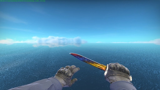 Steam gut knife marble fade фото 15
