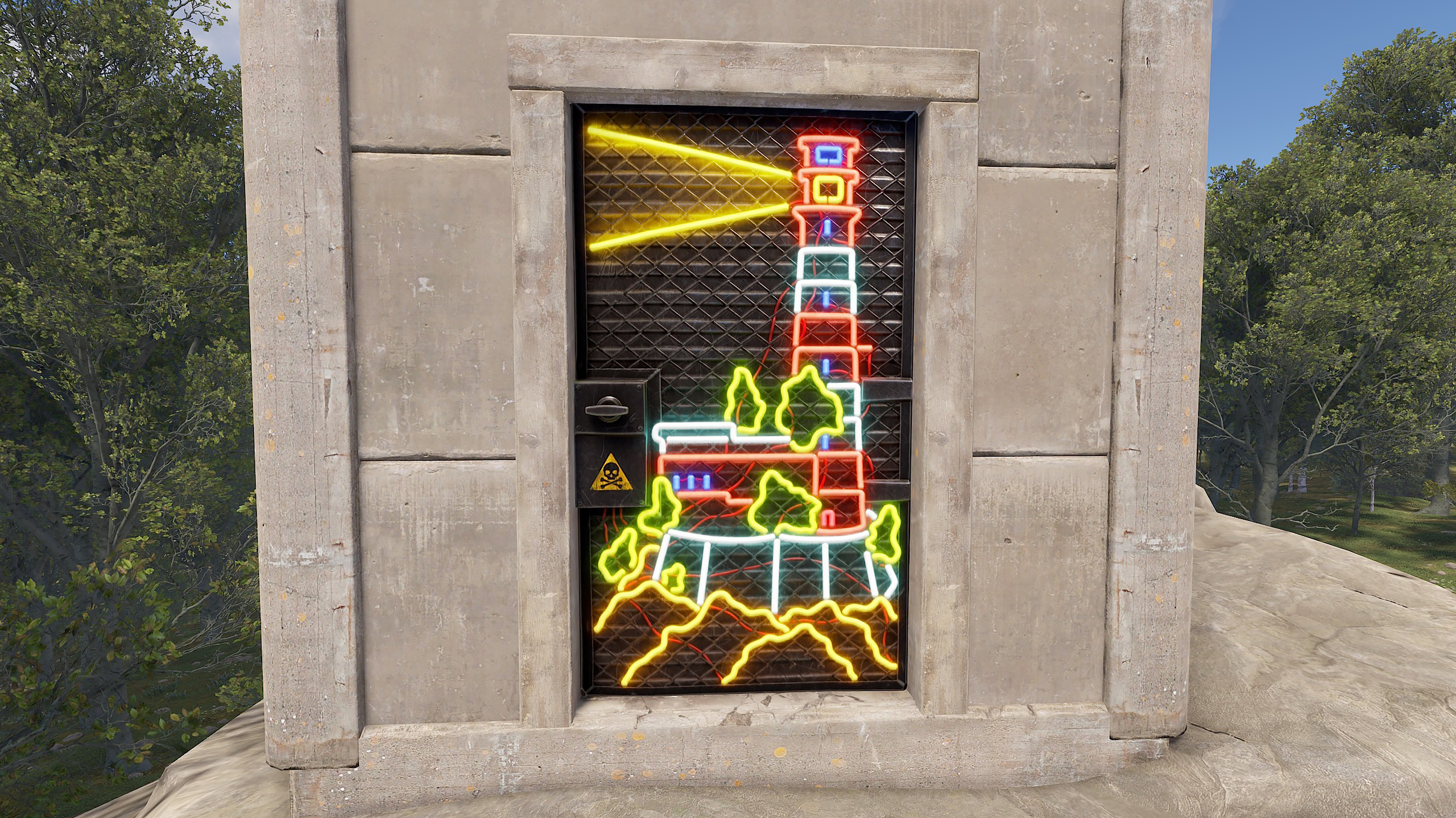 Neon Lighthouse Door screenshot 1